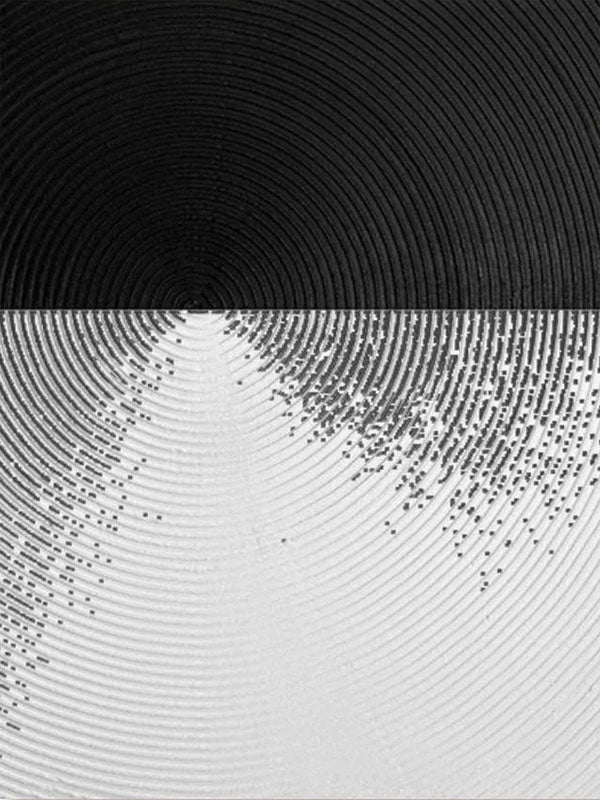 Textured Abstract Black & White Wall Art for Modern Decor #TC 151