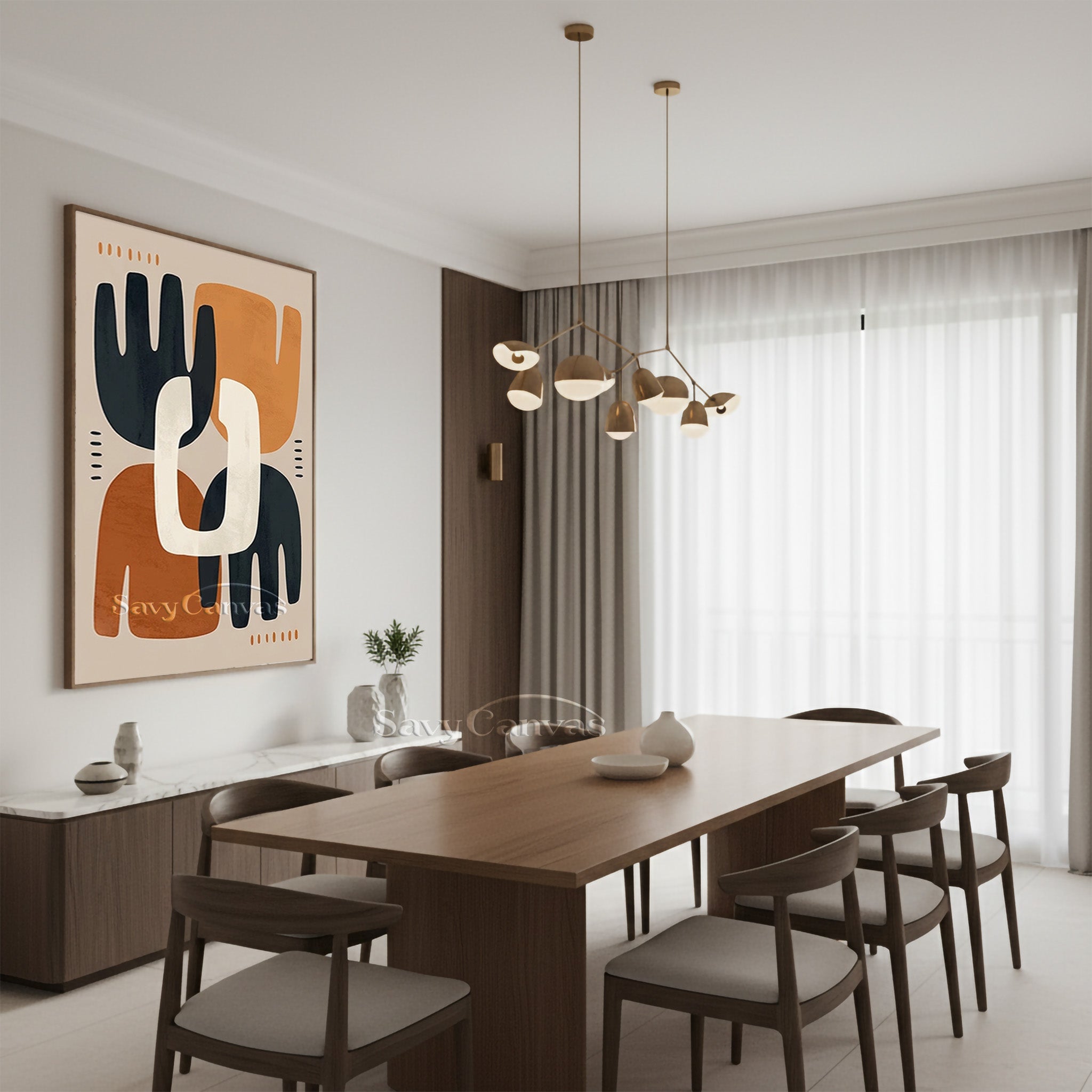 Original Abstract Geometric Wall Art for Living Room #SS 197