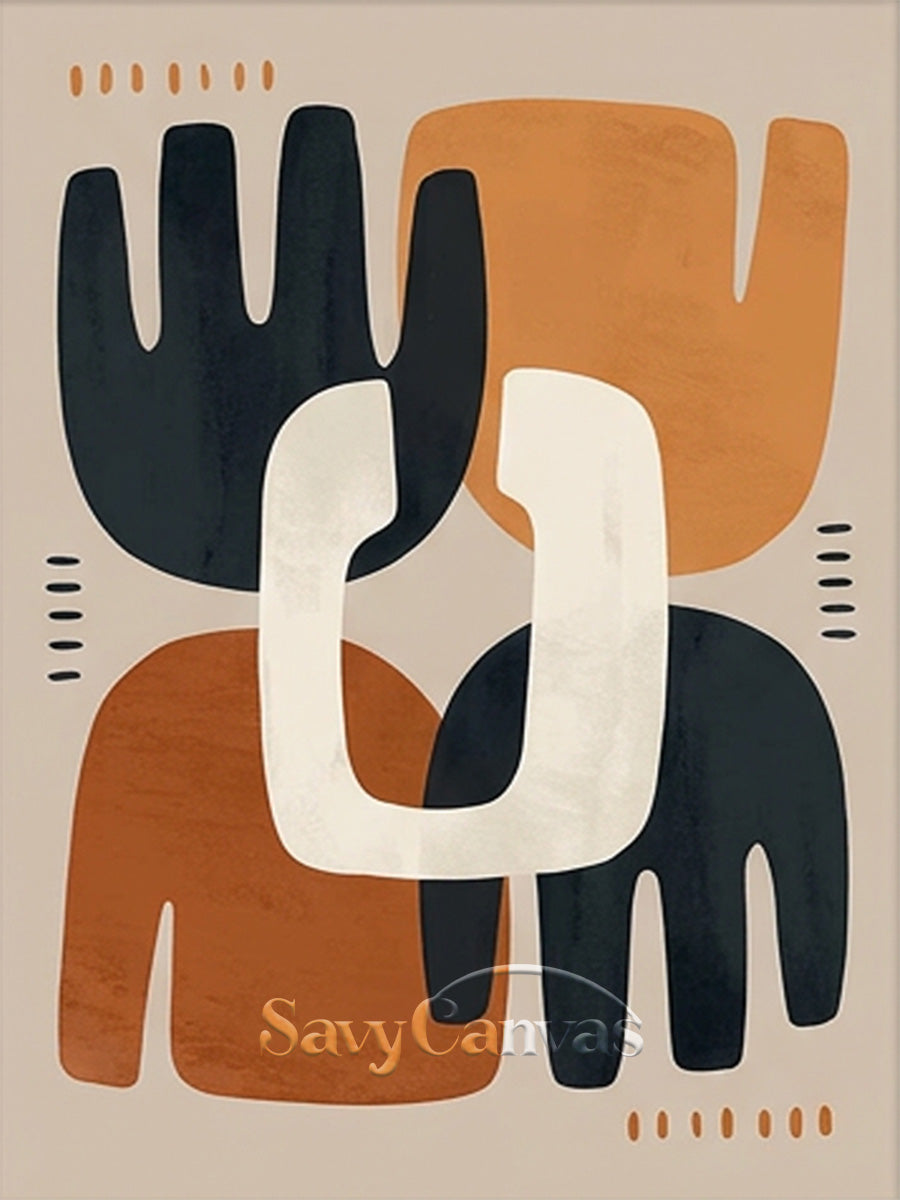 Original Abstract Geometric Wall Art for Living Room #SS 197