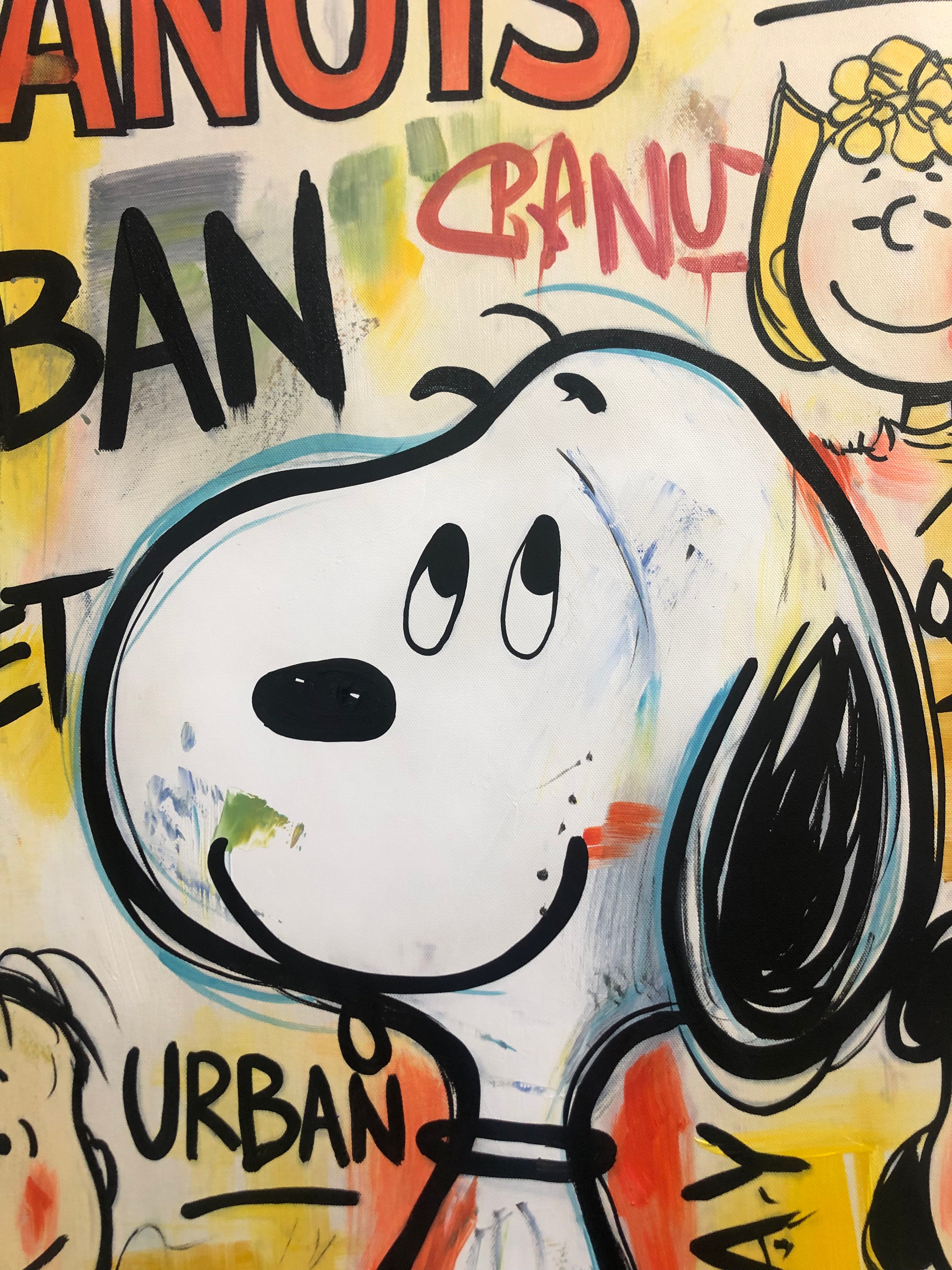 Modern Urban Street Art Peanuts Oil Painting for Wall Decor #SS 069