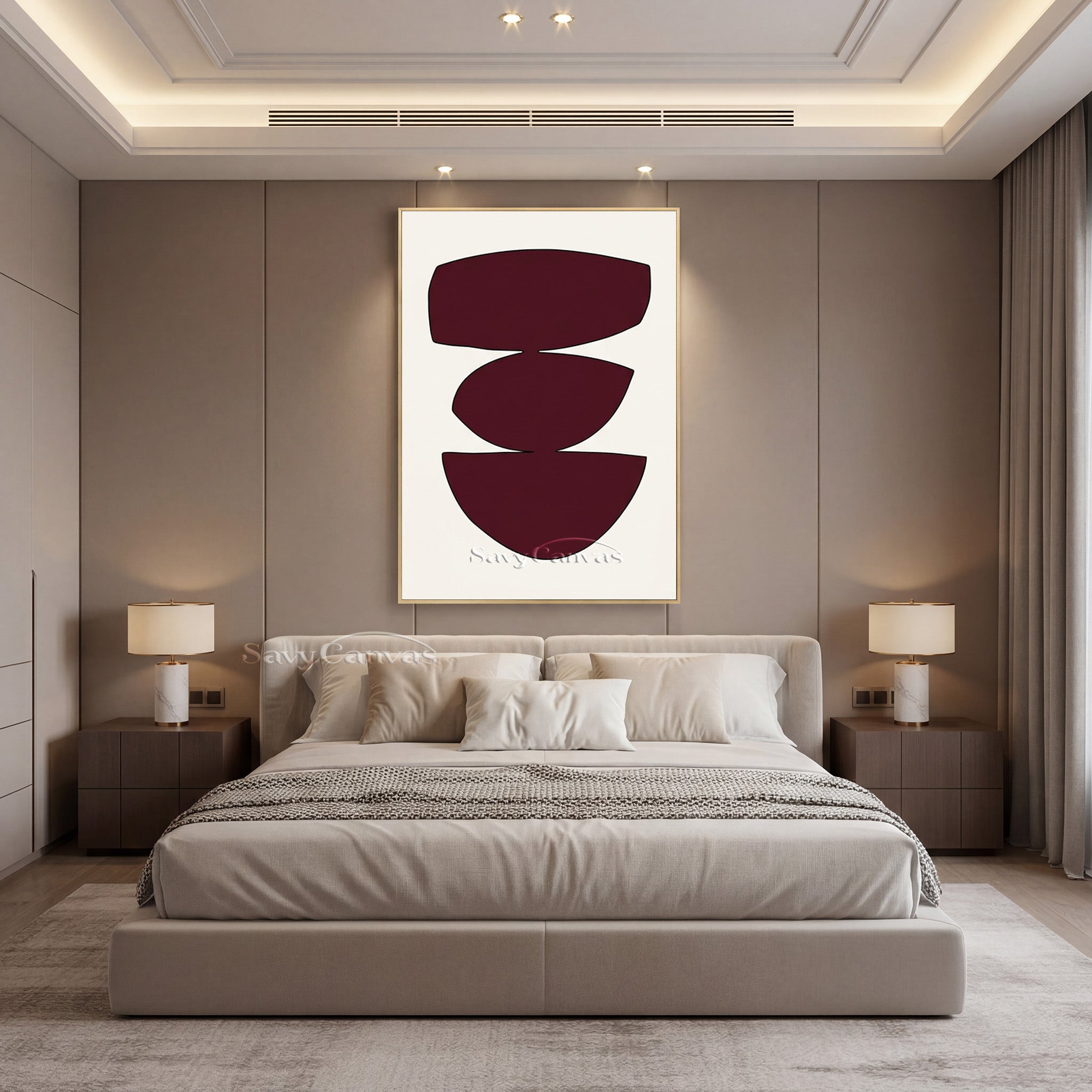 Modern Geometric Painting | Framed Minimalist Wall Art #AA 504