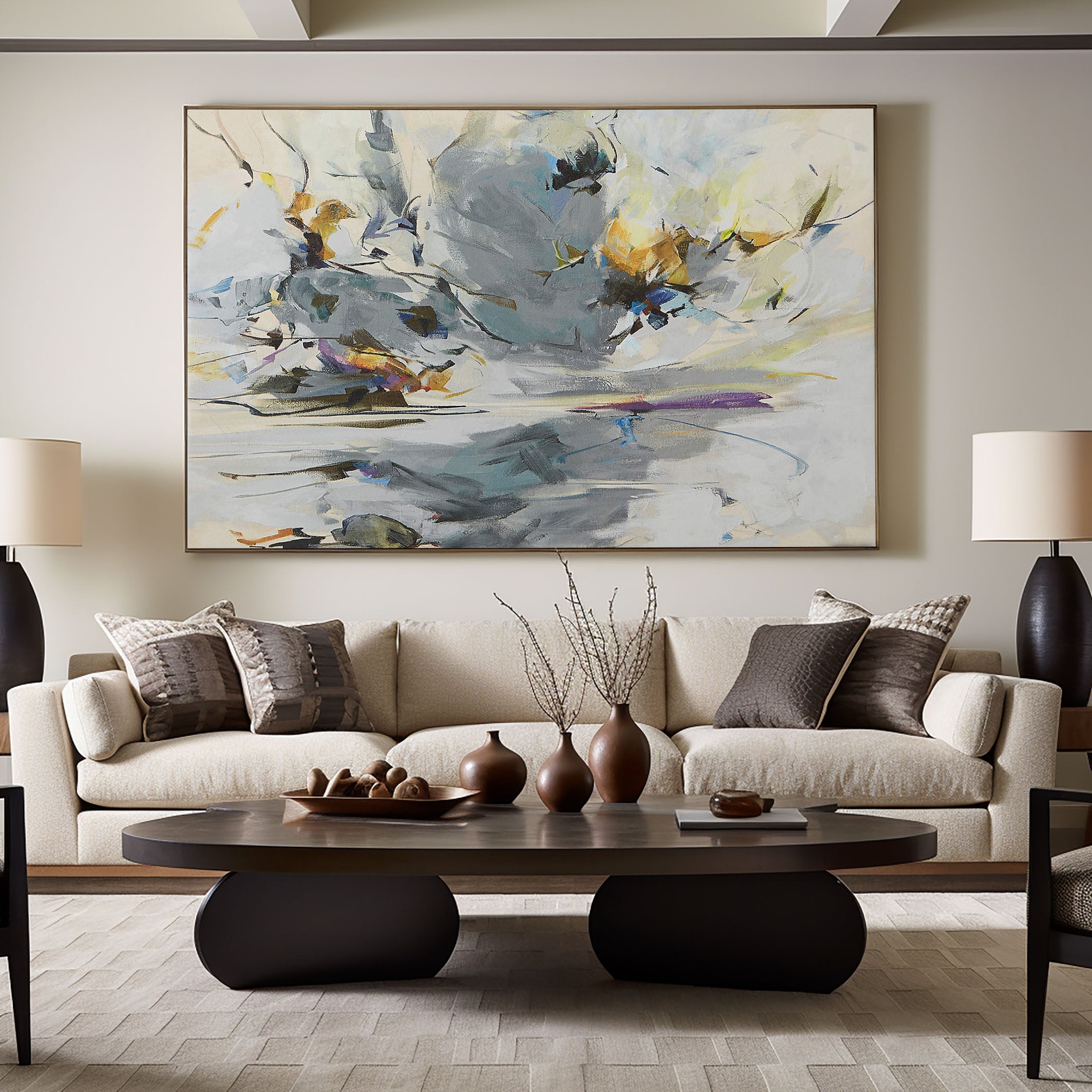 Expressive Abstract Art Painting - Multi Color