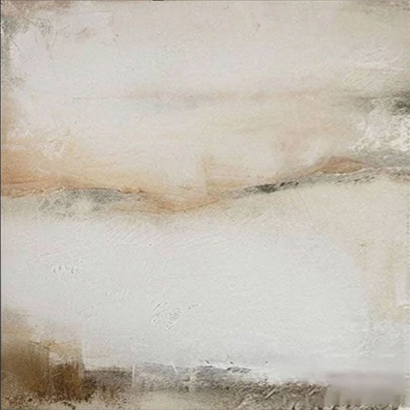 Modern Abstract Landscape Art - Beige and Gray Texture #TB 004