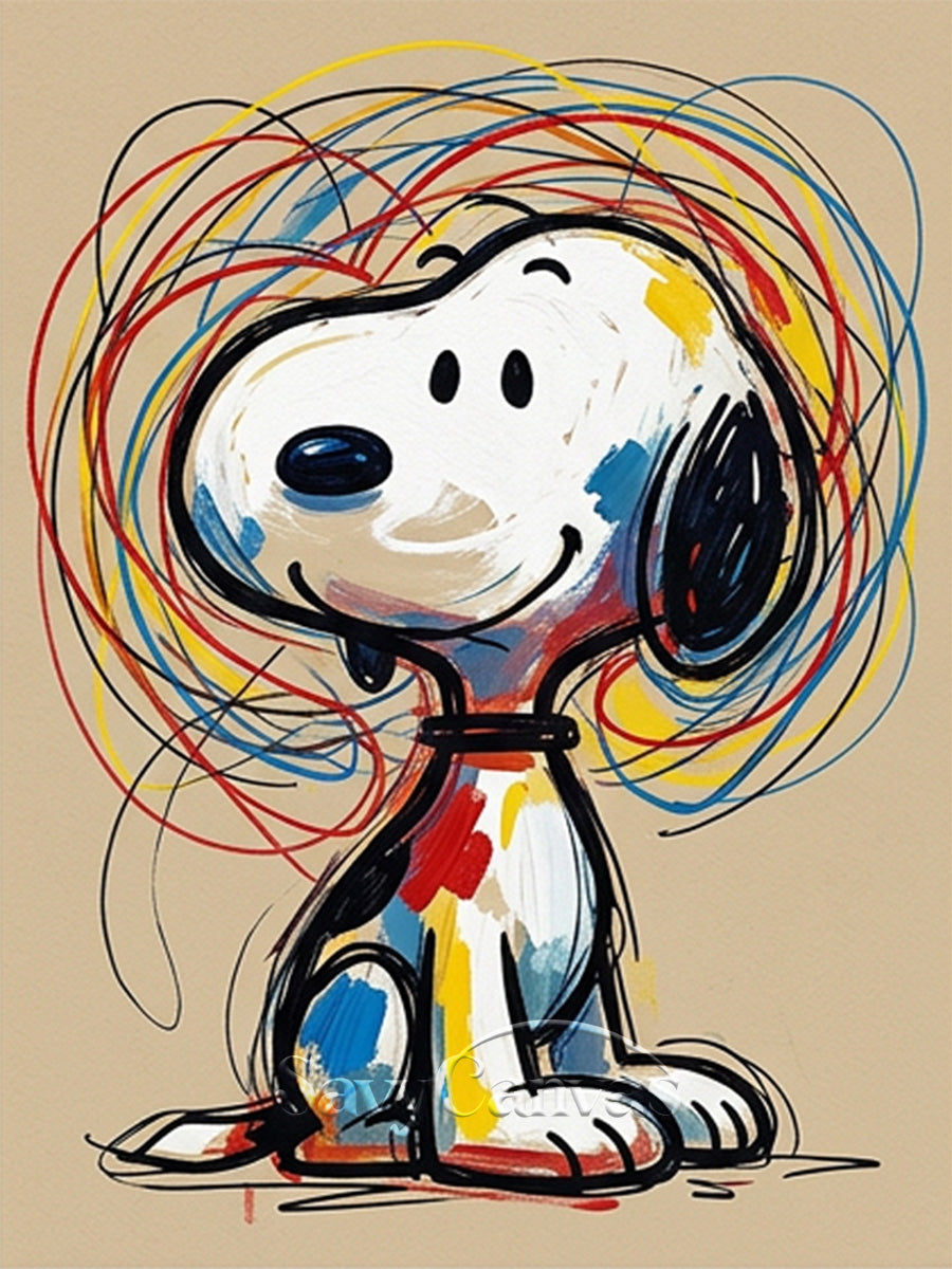 Graffiti Style Snoopy Art | Contemporary Pop Art Painting