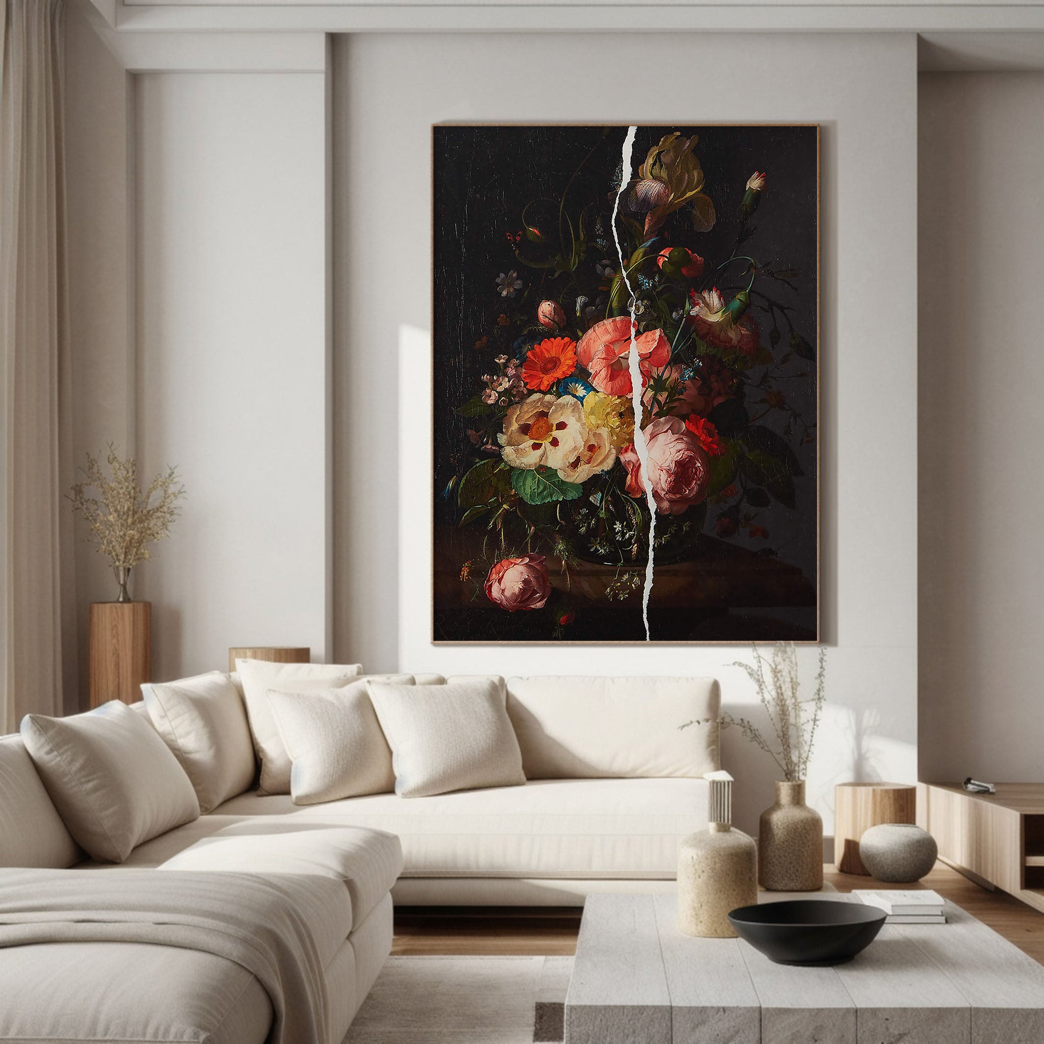 Unique Flower Vase Painting for Home Decor #TC 118