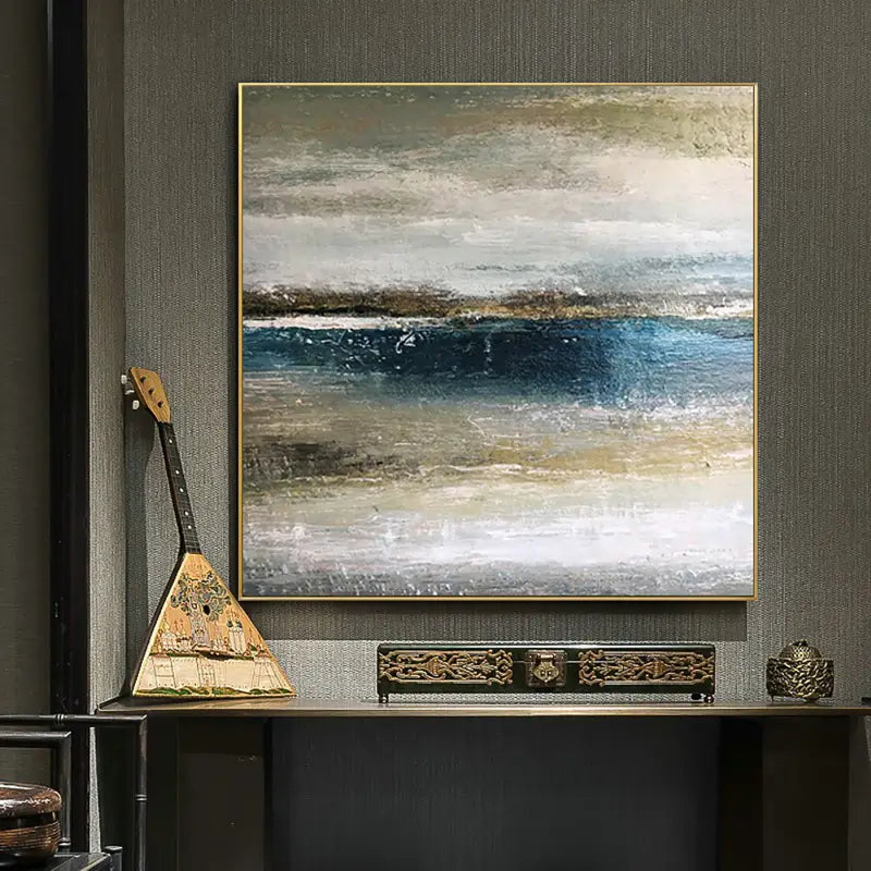  Serene Cloudscape Canvas – Minimalist Landscape for Home Decor