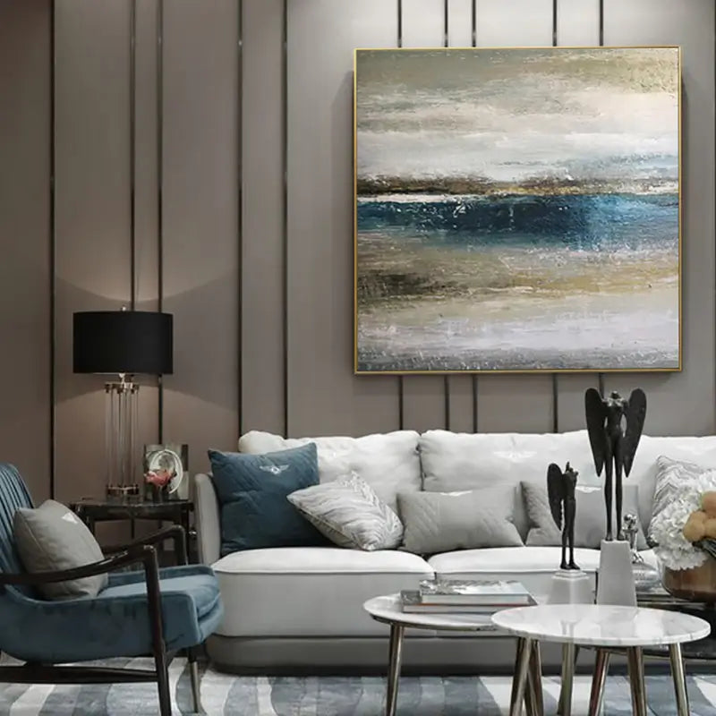 Abstract Horizon Painting – Modern Art for Living Room #JJ 285