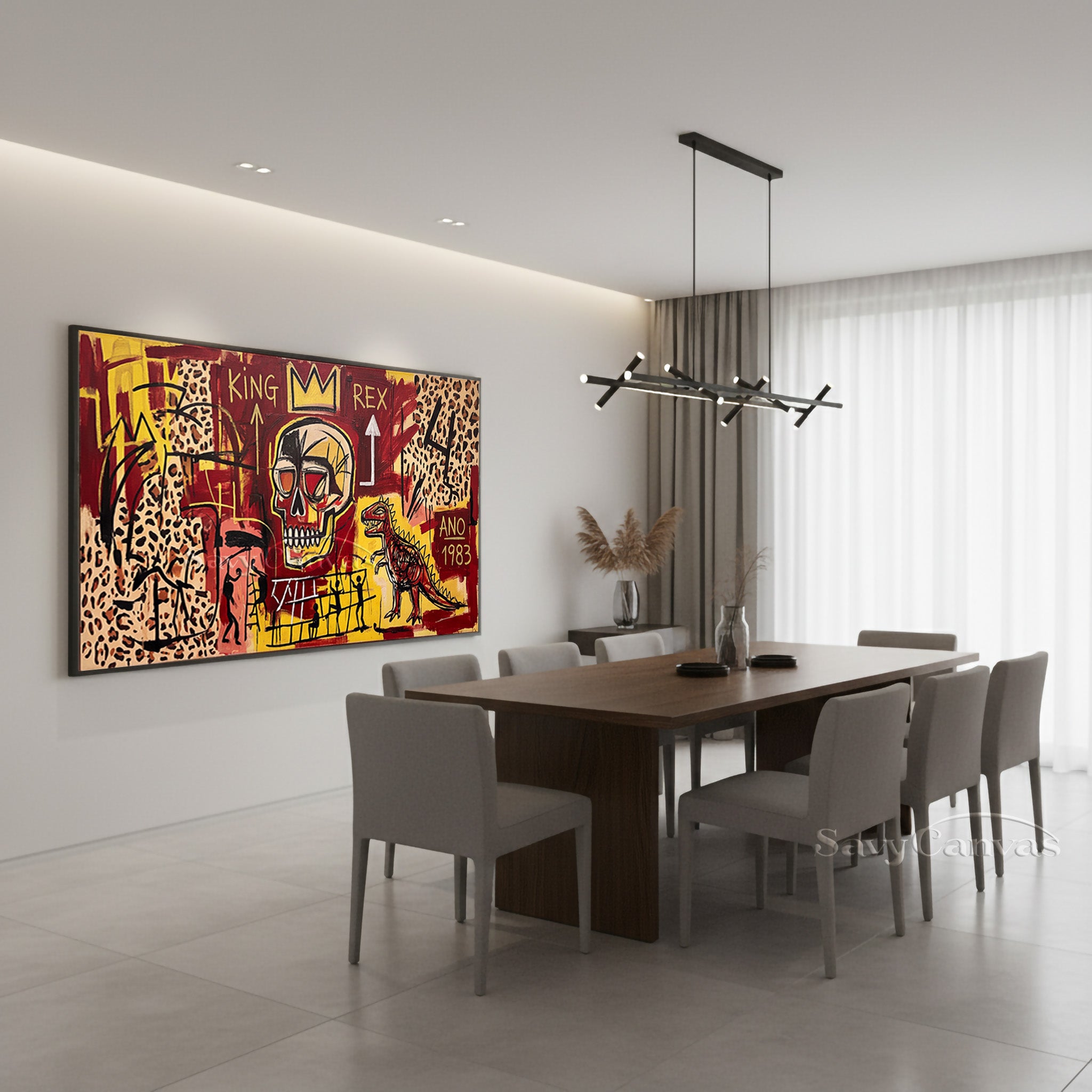 Modern Abstract Graffiti Skull Painting - Original Art Style #SS 043
