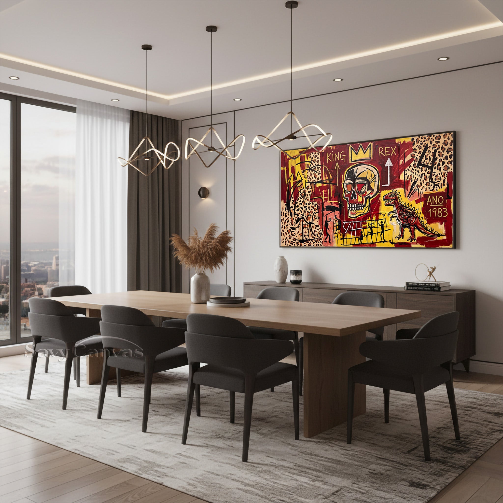 Modern Abstract Graffiti Skull Painting - Original Art Style #SS 043