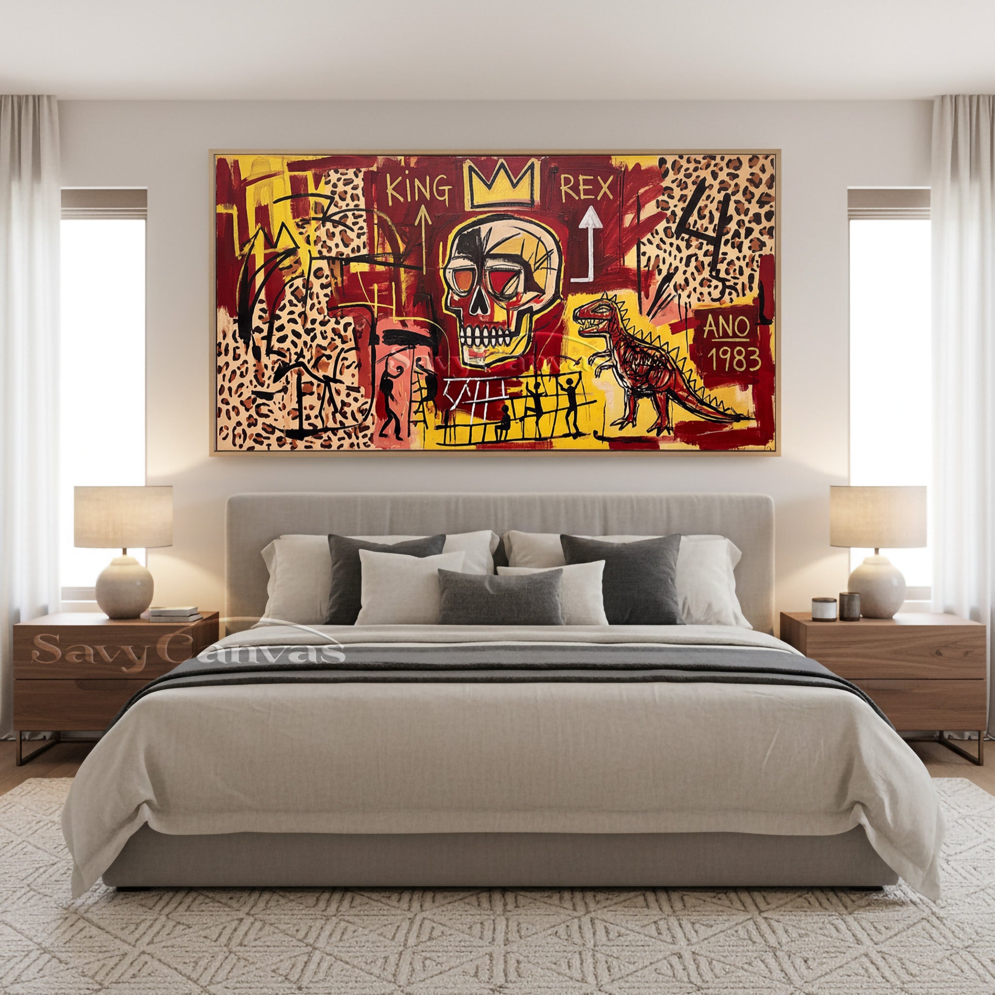 Modern Abstract Graffiti Skull Painting - Original Art Style #SS 043