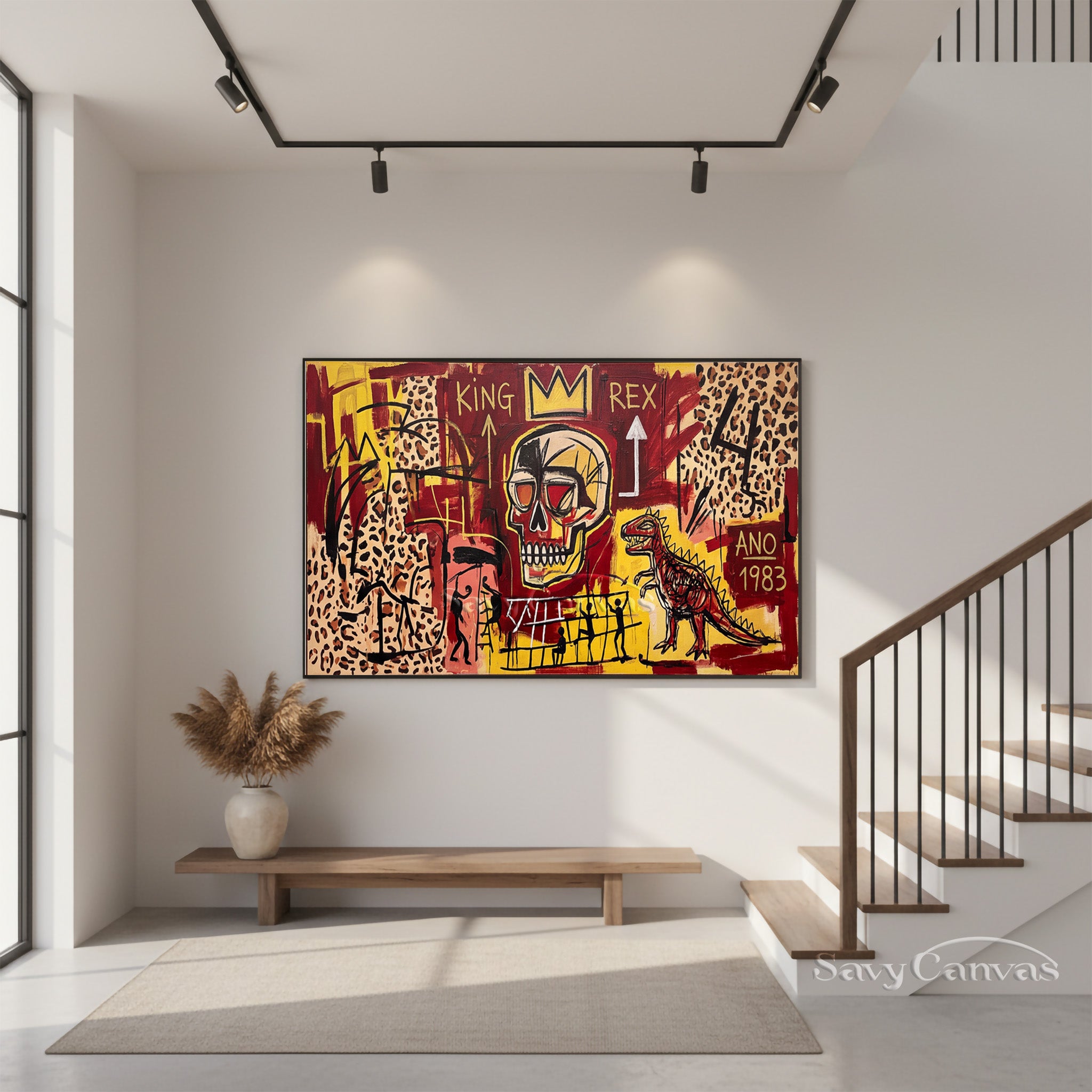 Modern Abstract Graffiti Skull Painting - Original Art Style #SS 043
