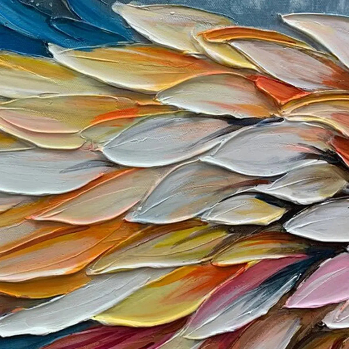 Textured Angel Wings Art | Original Hand-Painted Canvas #ZZ 250