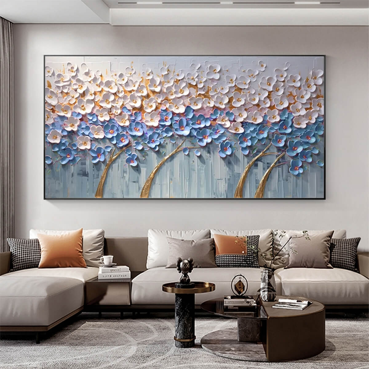 Abstract Blossom Tree Art | Modern Flowering Landscape