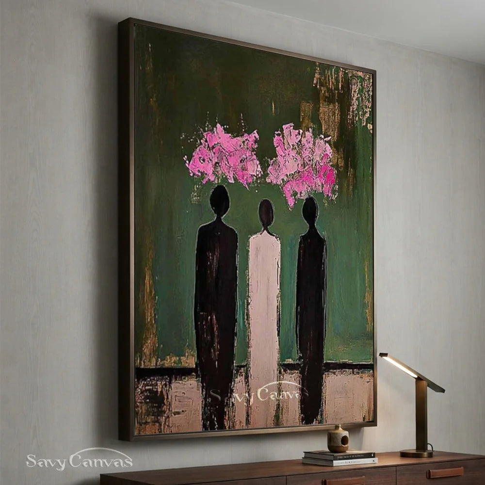 Abstract Expressionist Figural Oil Painting Canvas #SS 288