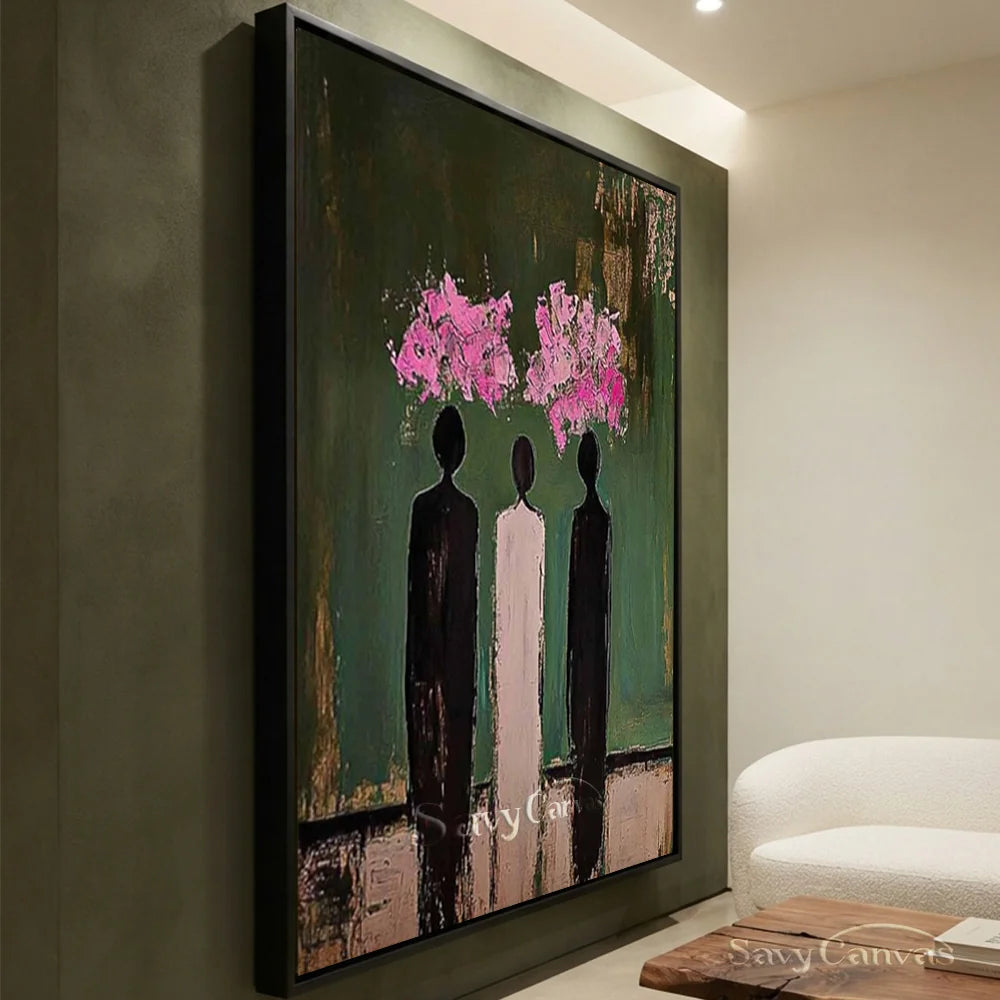 Abstract Expressionist Figural Oil Painting Canvas #SS 288