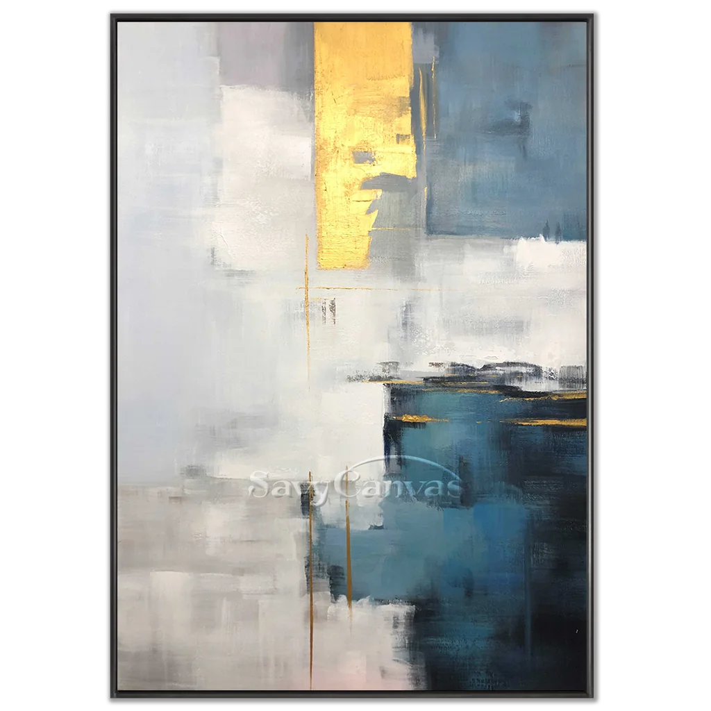 Abstract Wall Art for Living Room | Large Contemporary Painting #ZZ 108