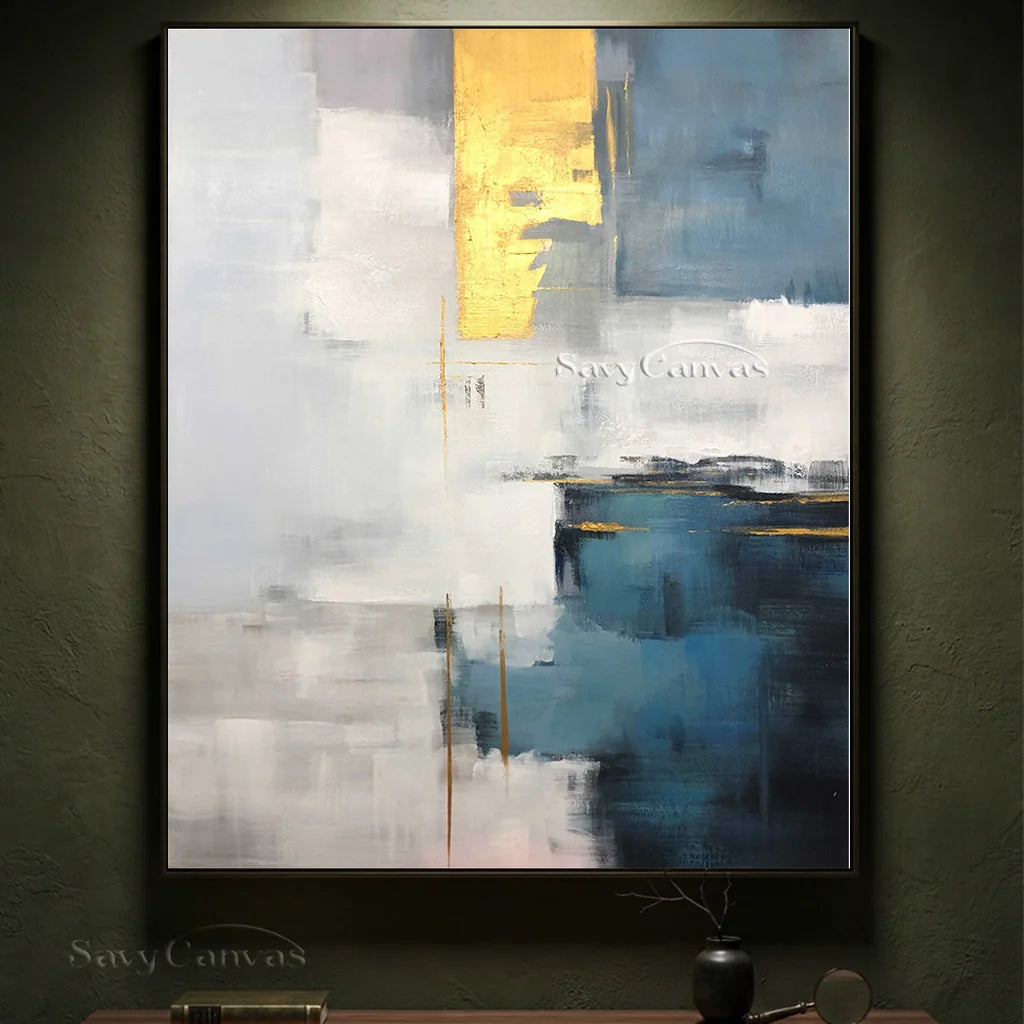 Abstract Wall Art for Living Room | Large Contemporary Painting #ZZ 108