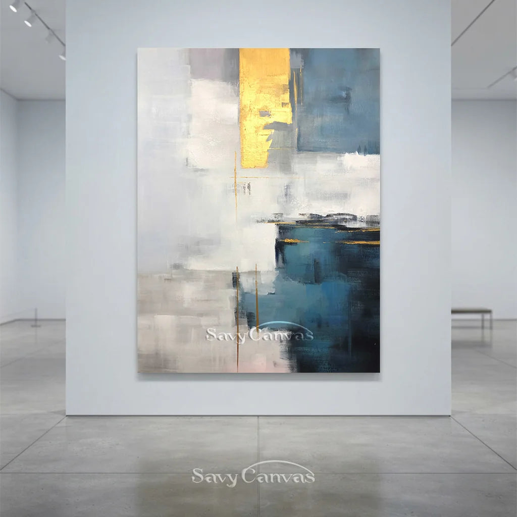 Abstract Wall Art for Living Room | Large Contemporary Painting #ZZ 108