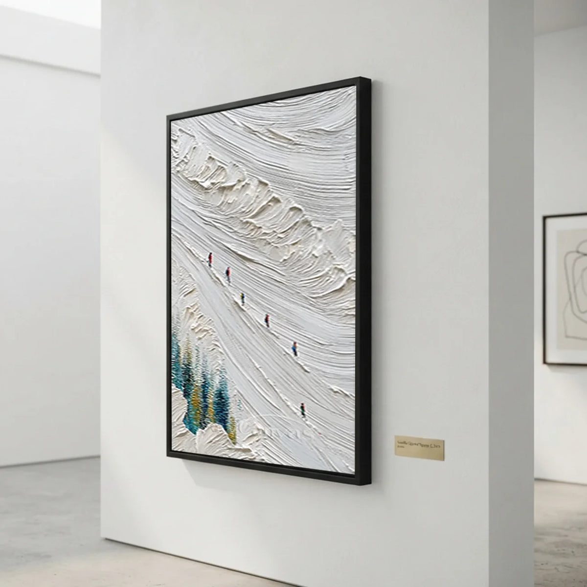 Abstract-Winter-Skiing-Oil-Painting-for-hallway-08.webp