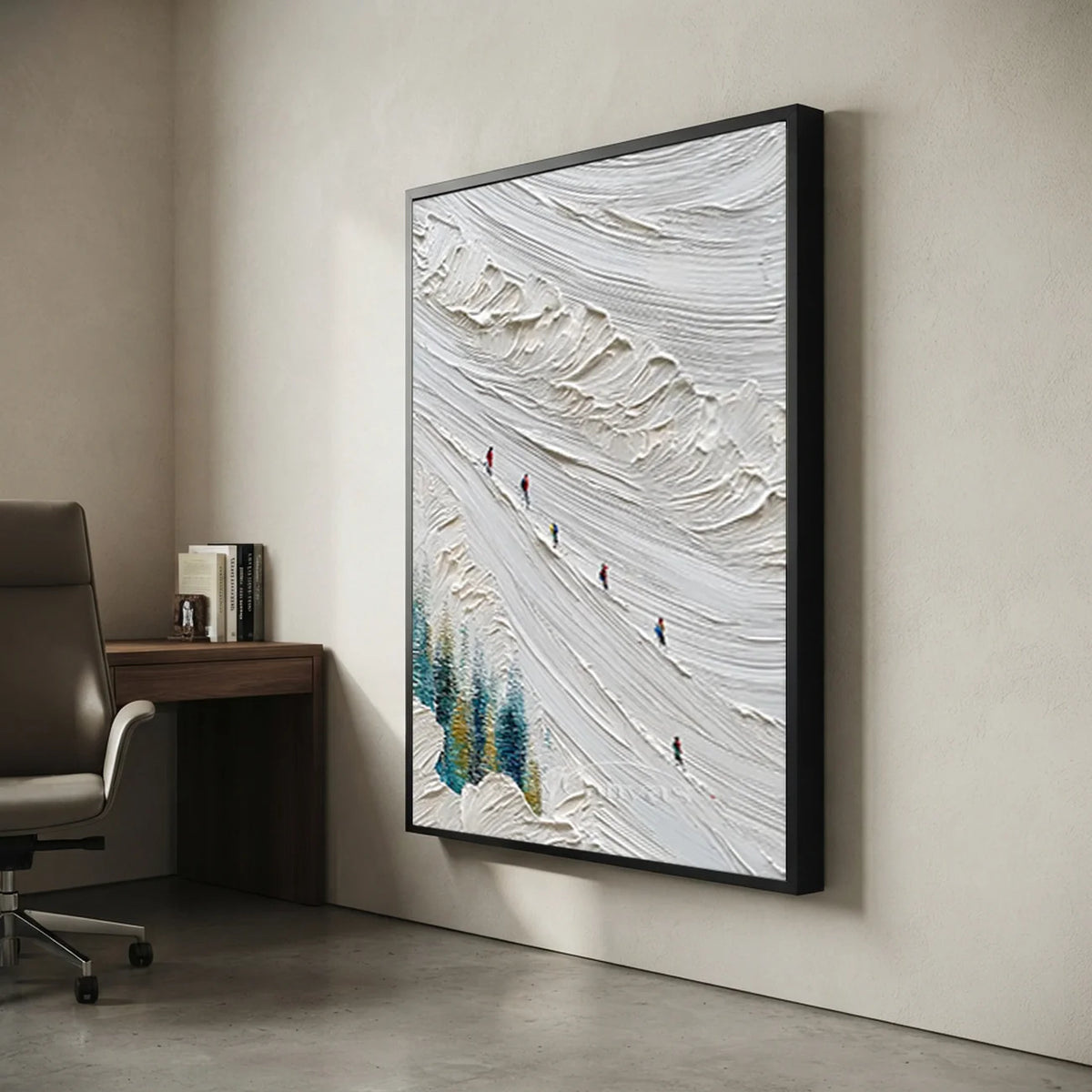 Abstract-Winter-Skiing-Oil-Painting-for-study-decor-05.webp