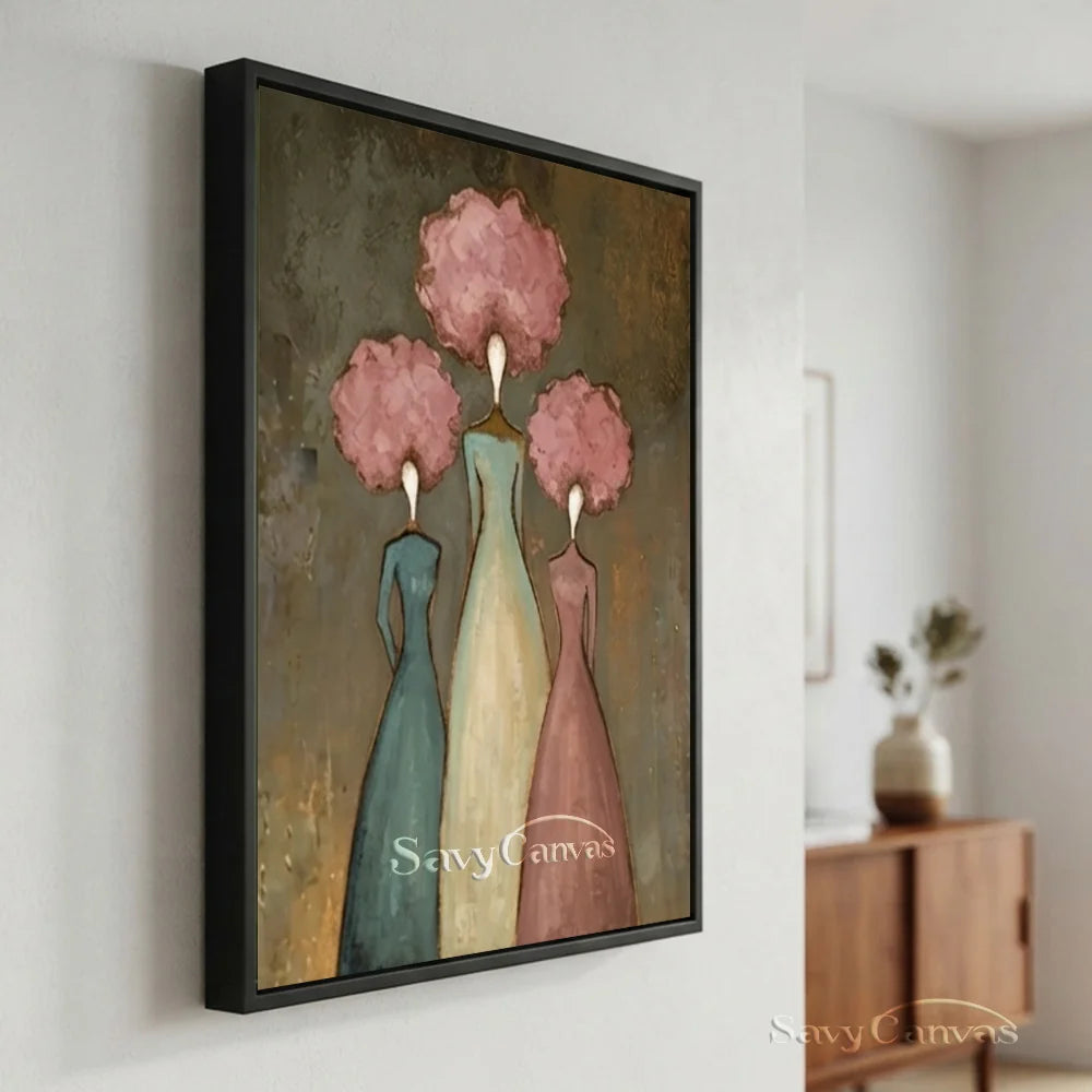 Abstract Expressionist Figural Oil Painting Canvas #SS 287