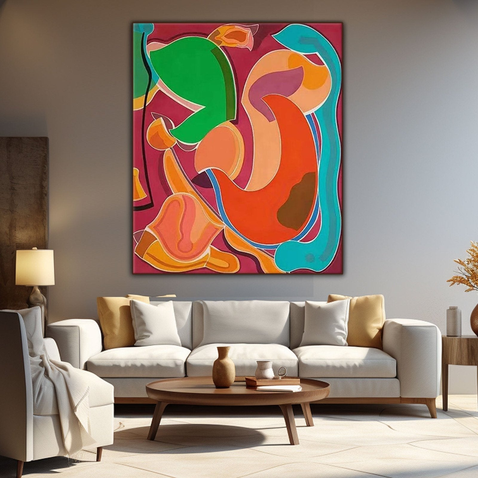 Colorful Abstract Canvas Art | Modern Home Decor