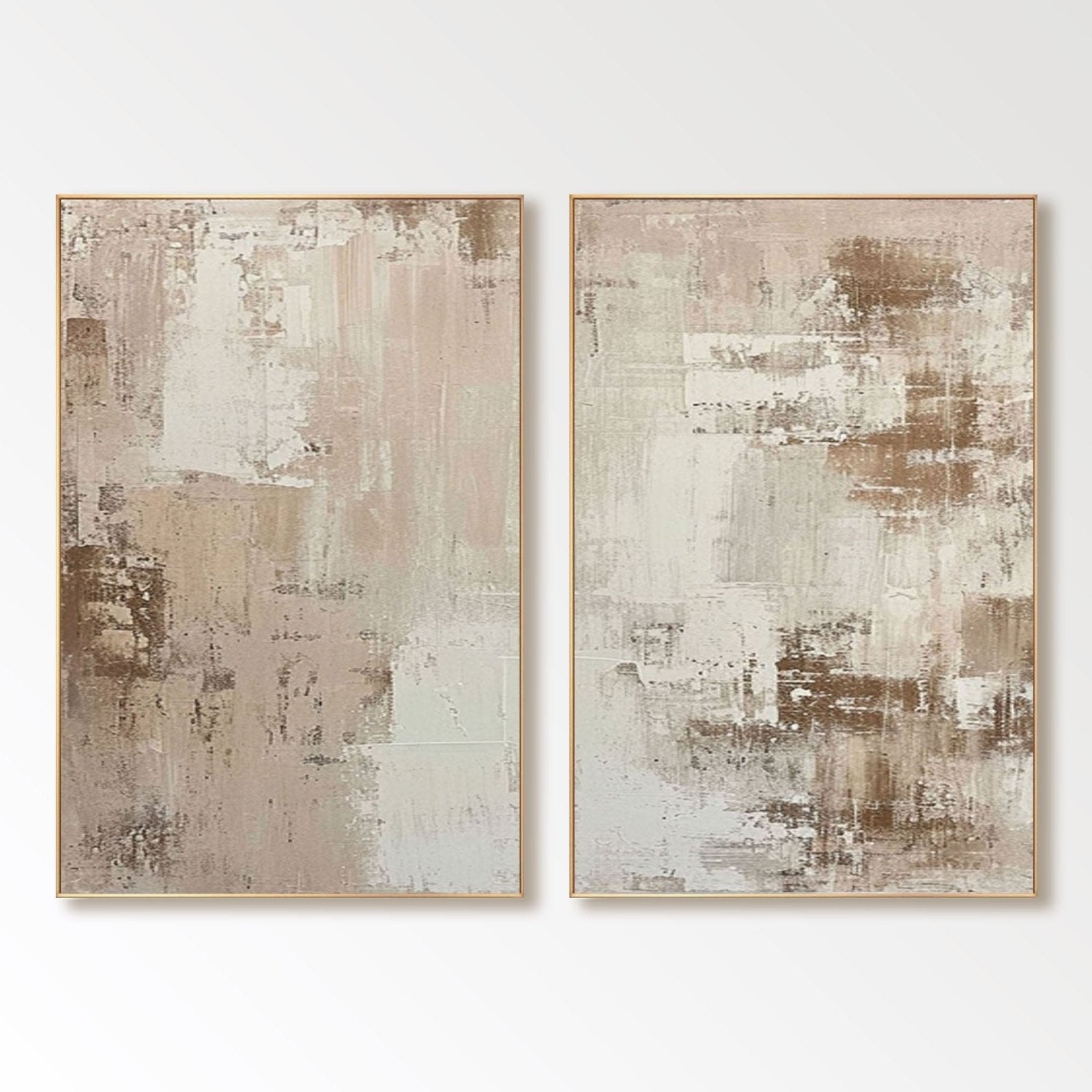Wabi Sabi Style Abstract Painting Set for Living Room #TC 156