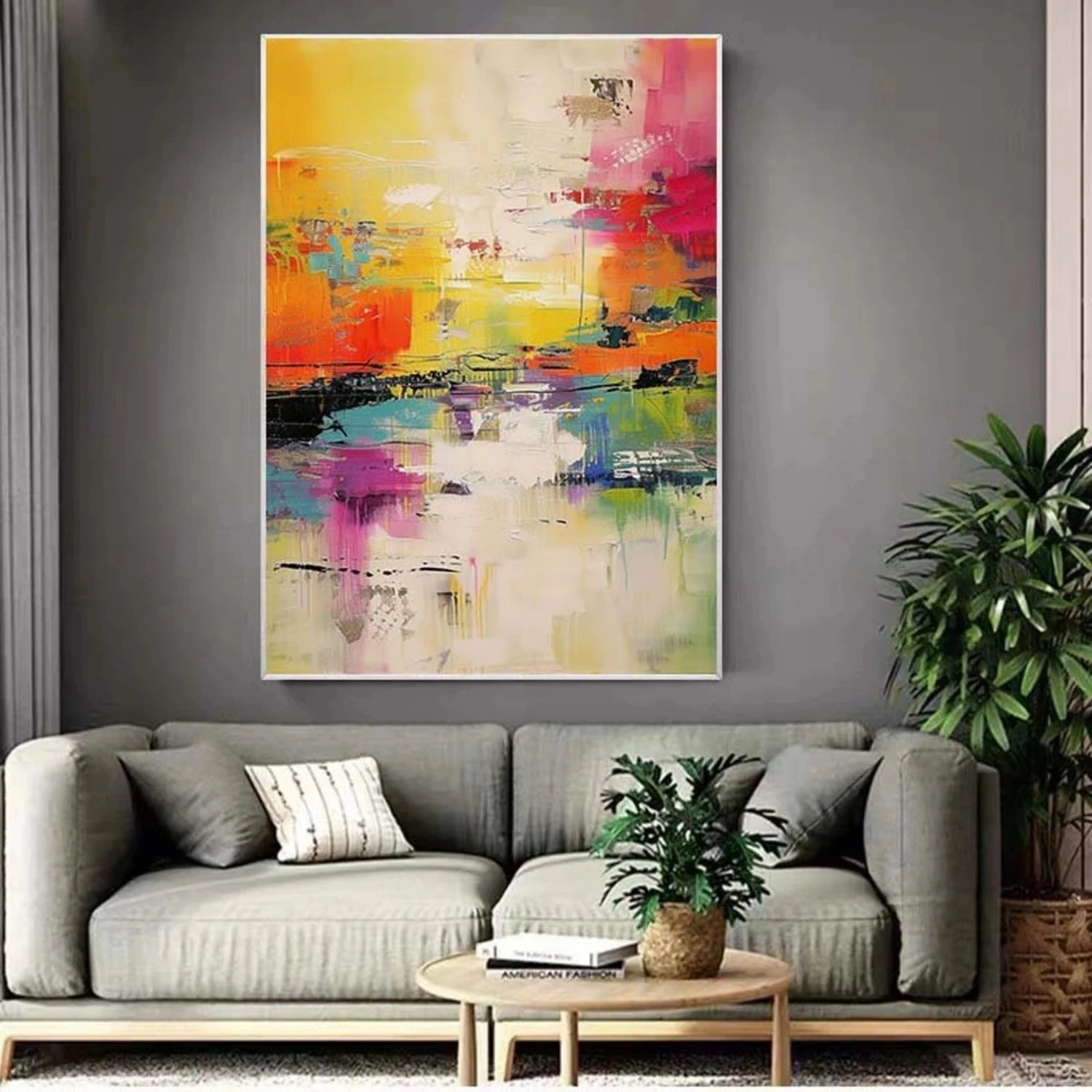 Modern Abstract Art | Blue White Black Gold #TB 108