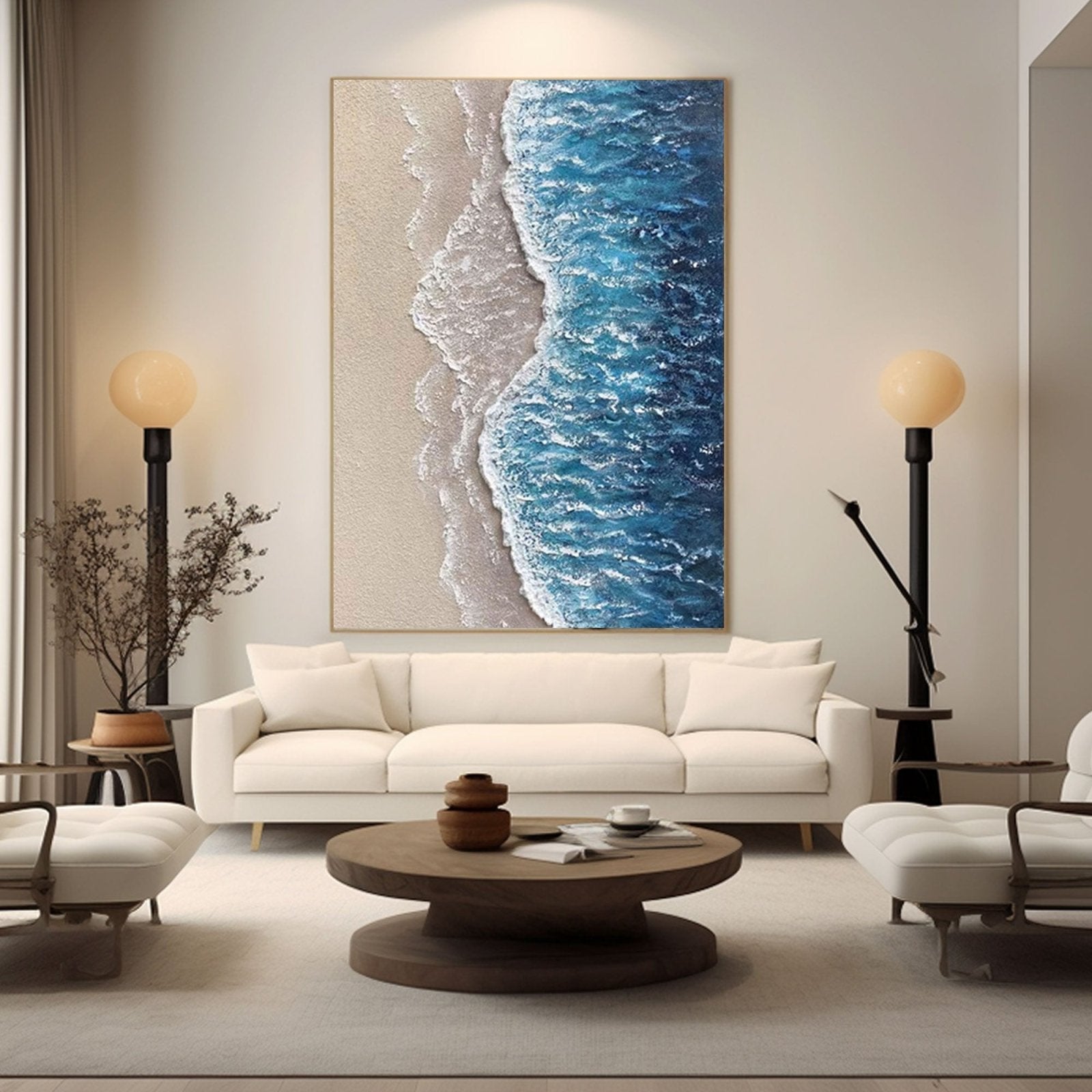 Handmade Textured Beach Wall Art