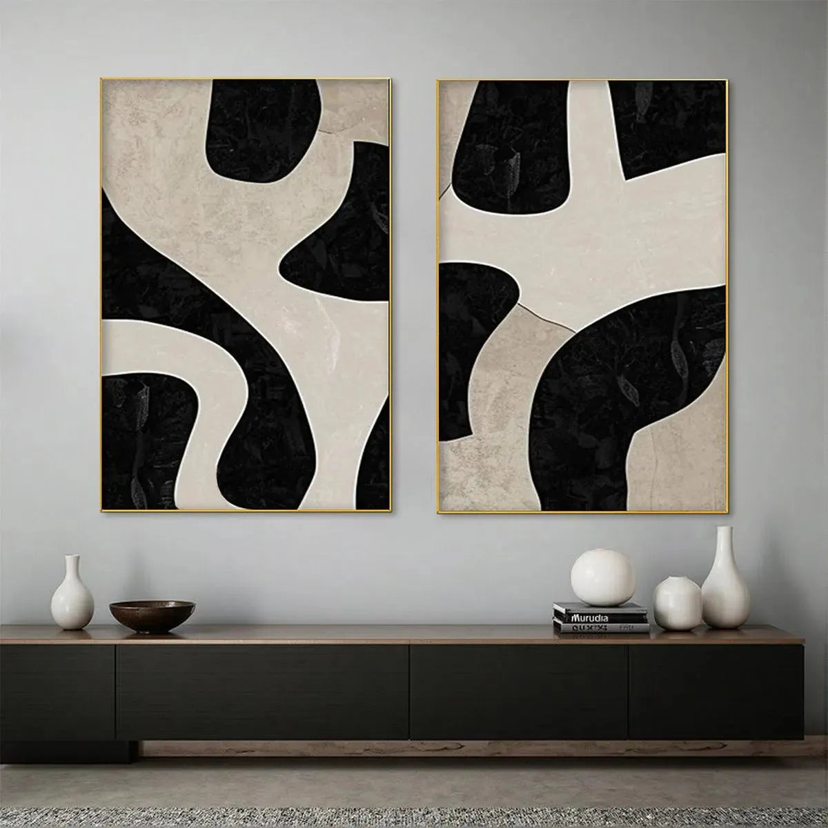 Minimalist Abstract Painting on Canvas