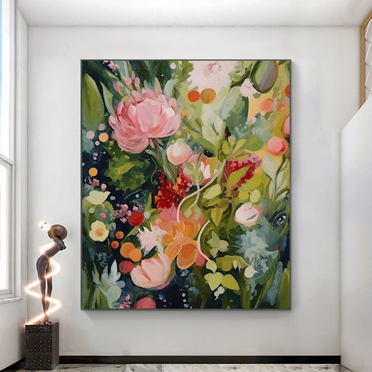 Modern Impressionist Floral Art | Expressive Peony Painting