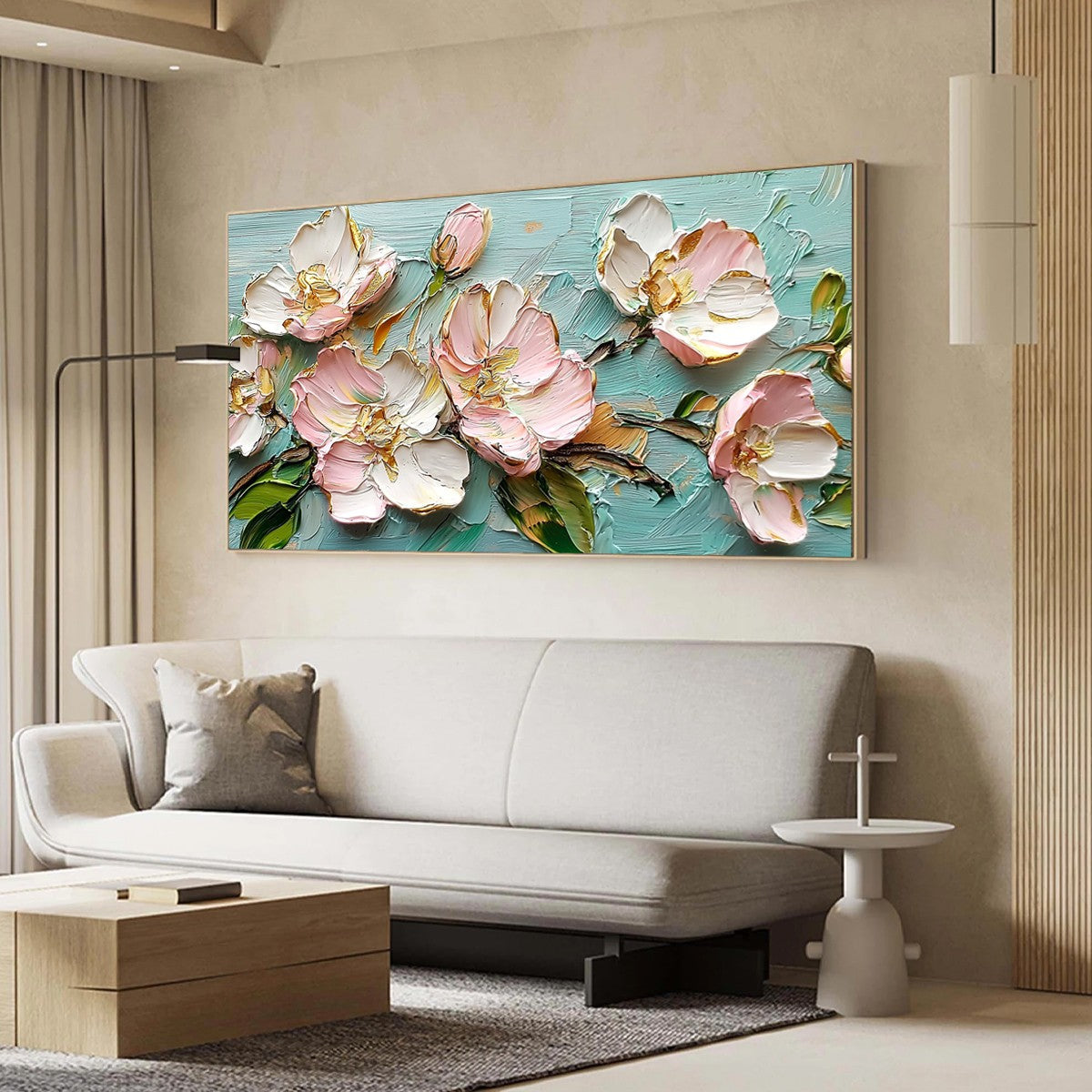 Modern Impressionist Blossom Art | Textured Floral Painting #AA 199
