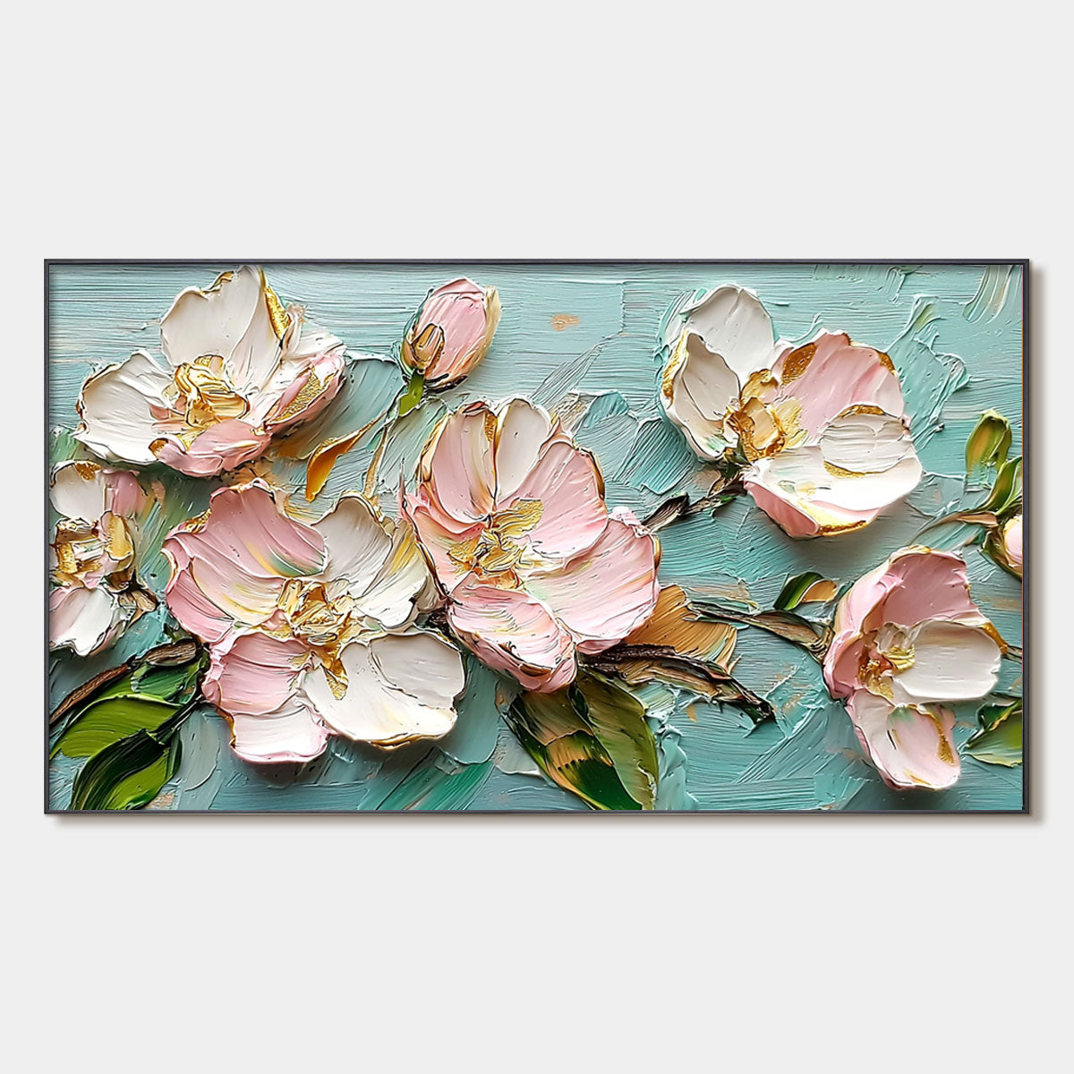 Modern Impressionist Blossom Art | Textured Floral Painting #AA 199