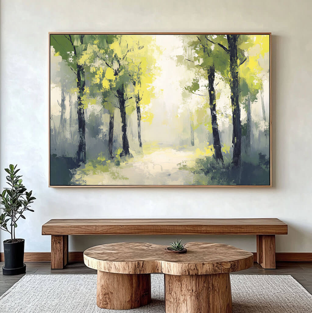 Abstract Forest Painting | Modern Impressionist Landscape