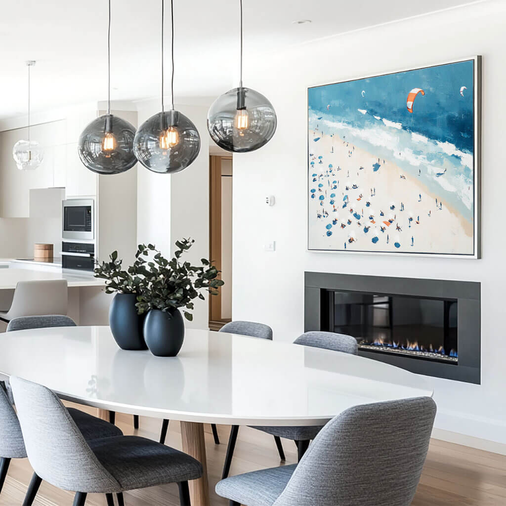 Vibrant Summer Beach Scene | Coastal Escape Wall Art #AA 263