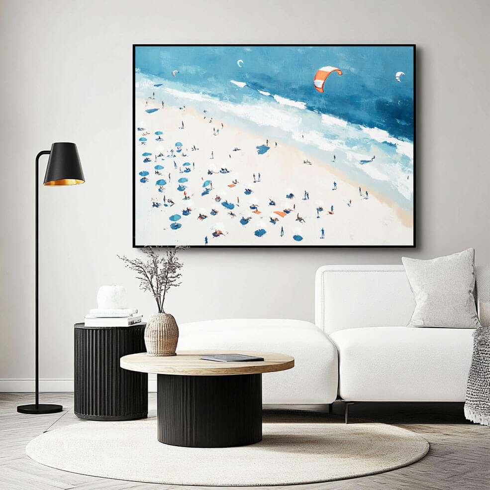 Vibrant Summer Beach Scene | Coastal Escape Wall Art #AA 263