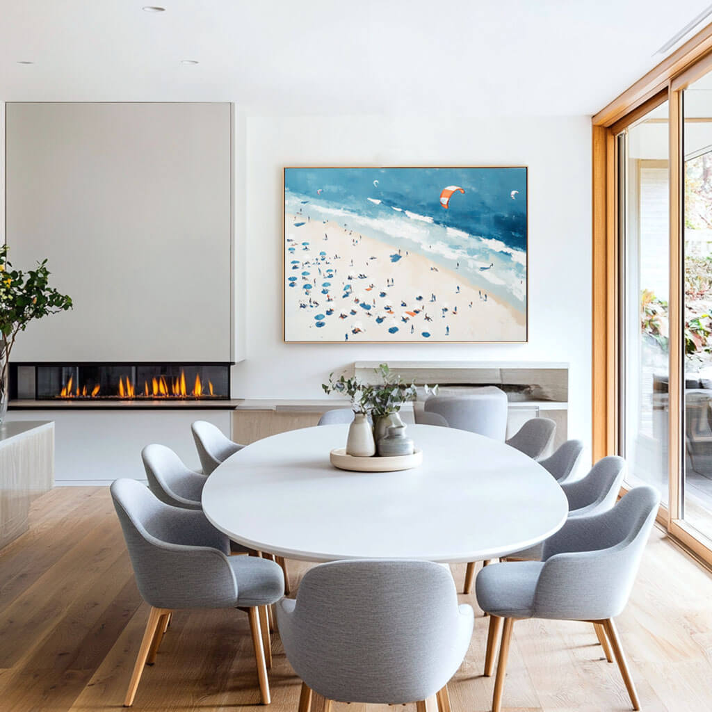 Vibrant Summer Beach Scene | Coastal Escape Wall Art #AA 263