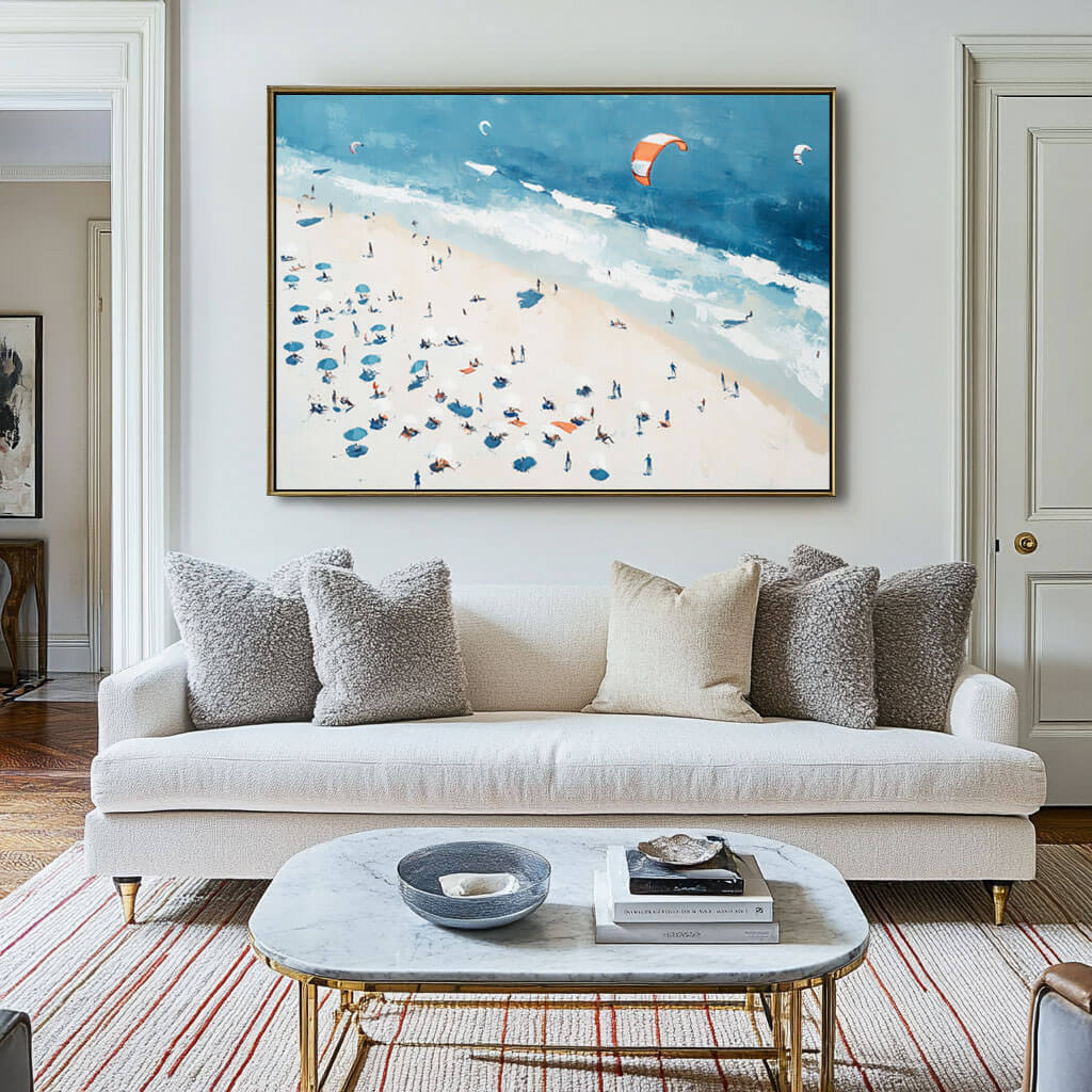 Vibrant Summer Beach Scene | Coastal Escape Wall Art #AA 263