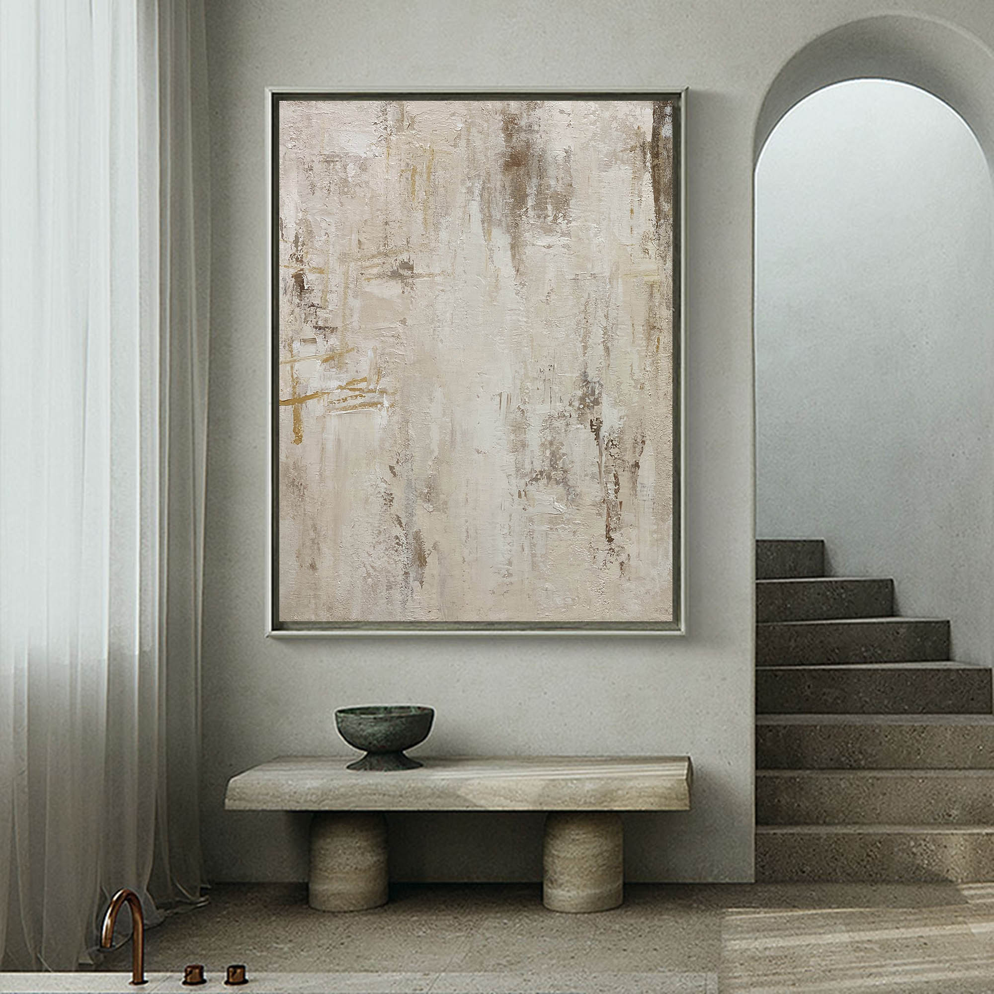Wabi-Sabi Textured Art | Japandi Style Wall Decor #AA 288