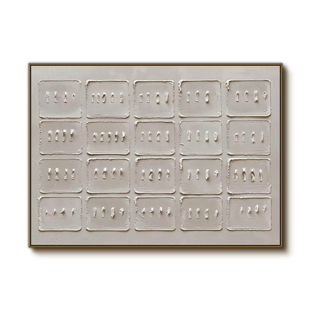 Modern Textured Wall Decor | Large Wabi Sabi Abstract Canvas #ZZ 232