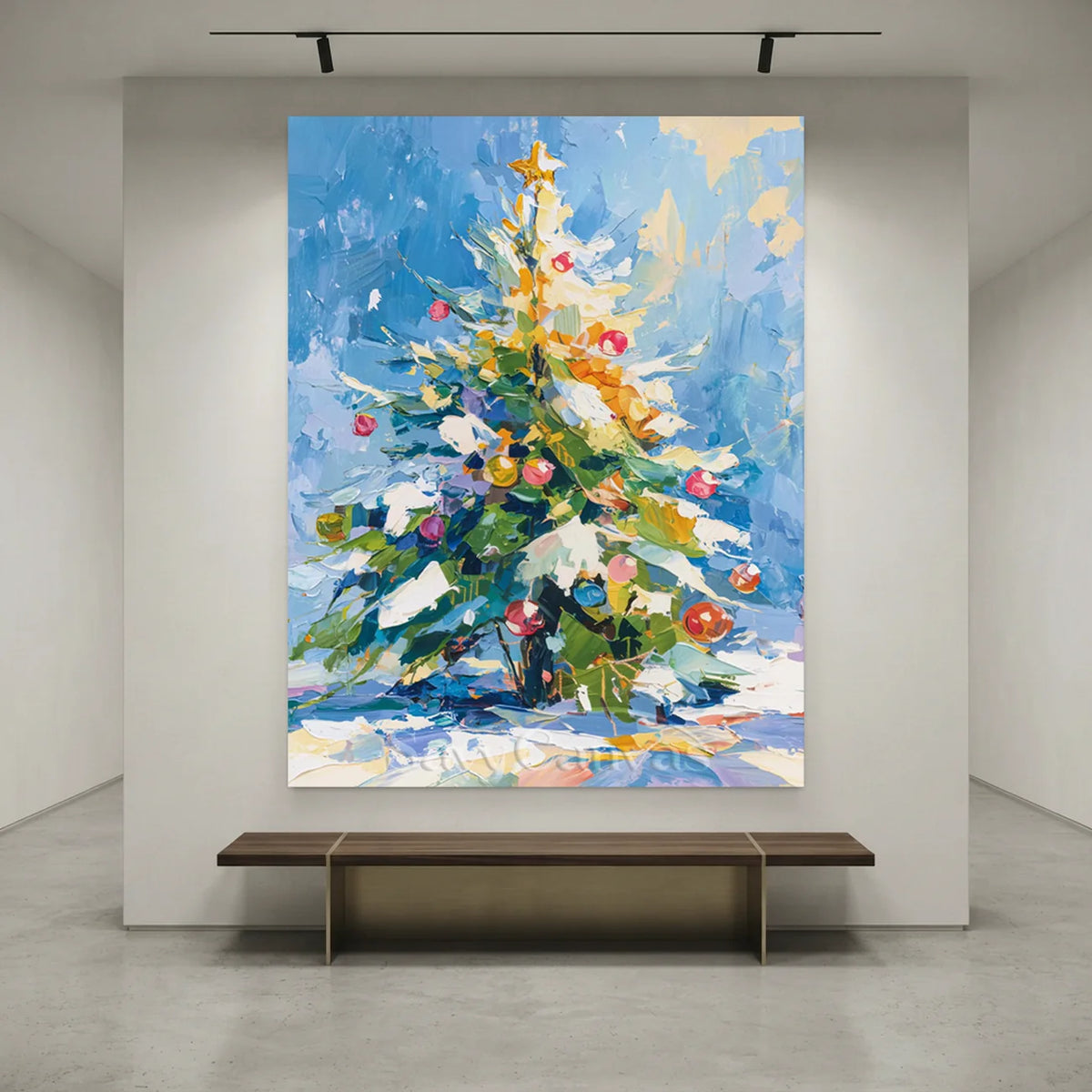 Bright-Christmas-Tree-Oil-Painting-for-minimalist-wall-01.webp