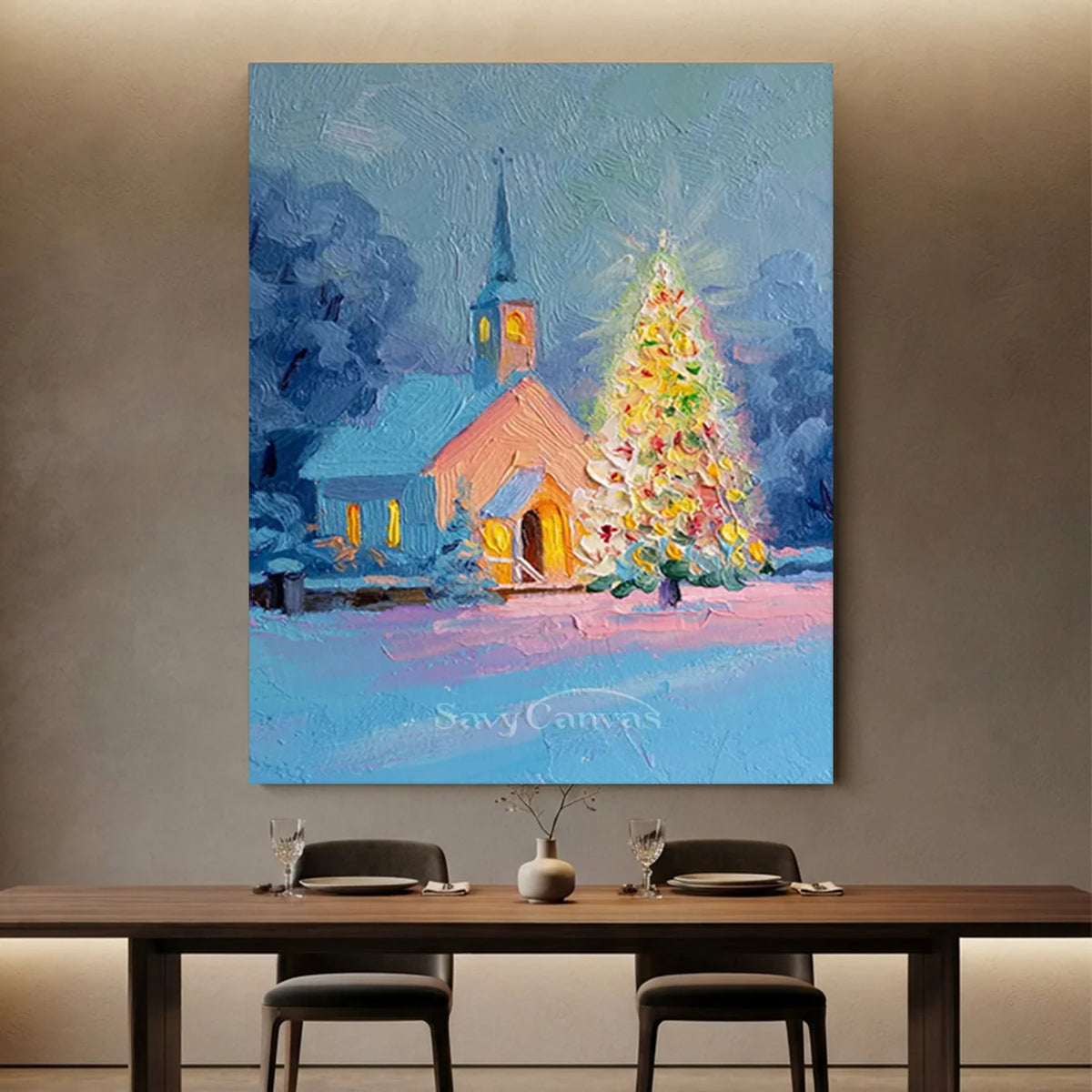 Christmas-Church-Oil-Painting-for-elegant-restaurant-06.webp