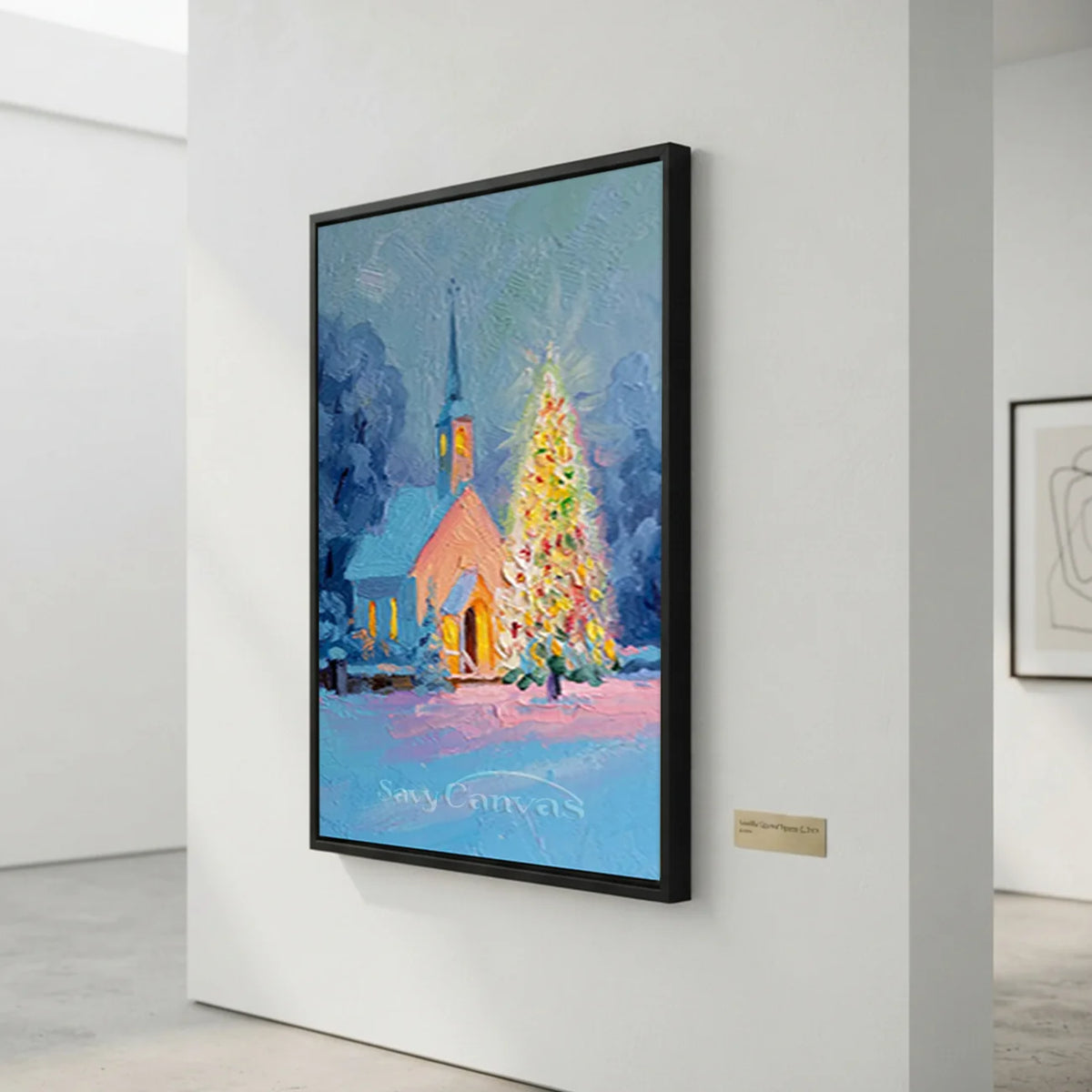 Christmas-Church-Oil-Painting-for-hallway-08.webp