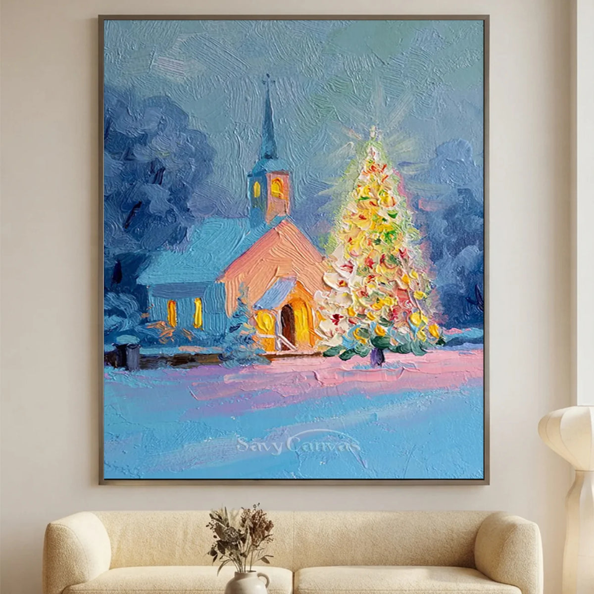Christmas-Church-Oil-Painting-for-modern-living-room-decor-01.webp