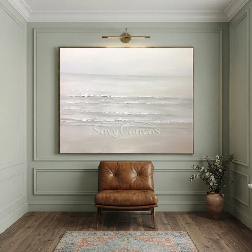 Textured Ocean Wave Painting | Original Coastal Landscape Canvas Art #TB 089