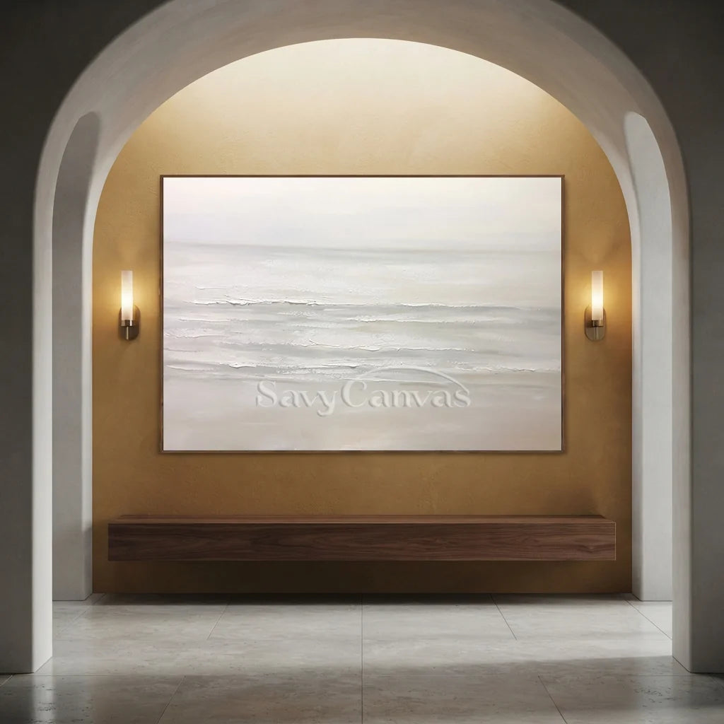 Textured Ocean Wave Painting | Original Coastal Landscape Canvas Art #TB 089