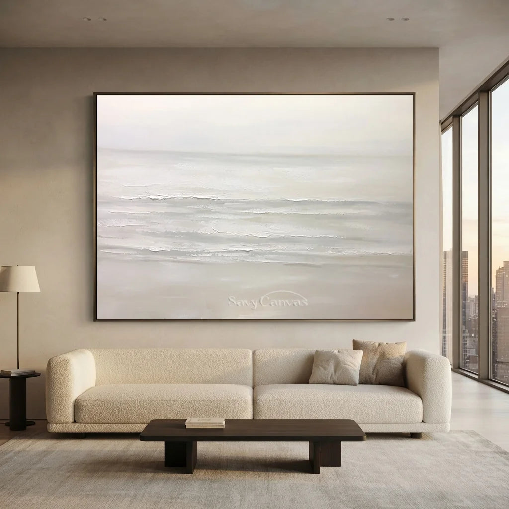 Textured Ocean Wave Painting | Original Coastal Landscape Canvas Art #TB 089