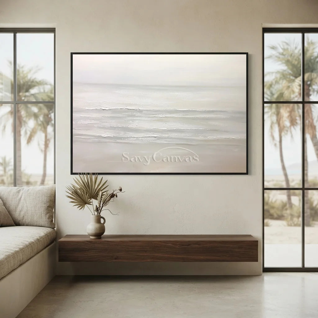 Textured Ocean Wave Painting | Original Coastal Landscape Canvas Art #TB 089
