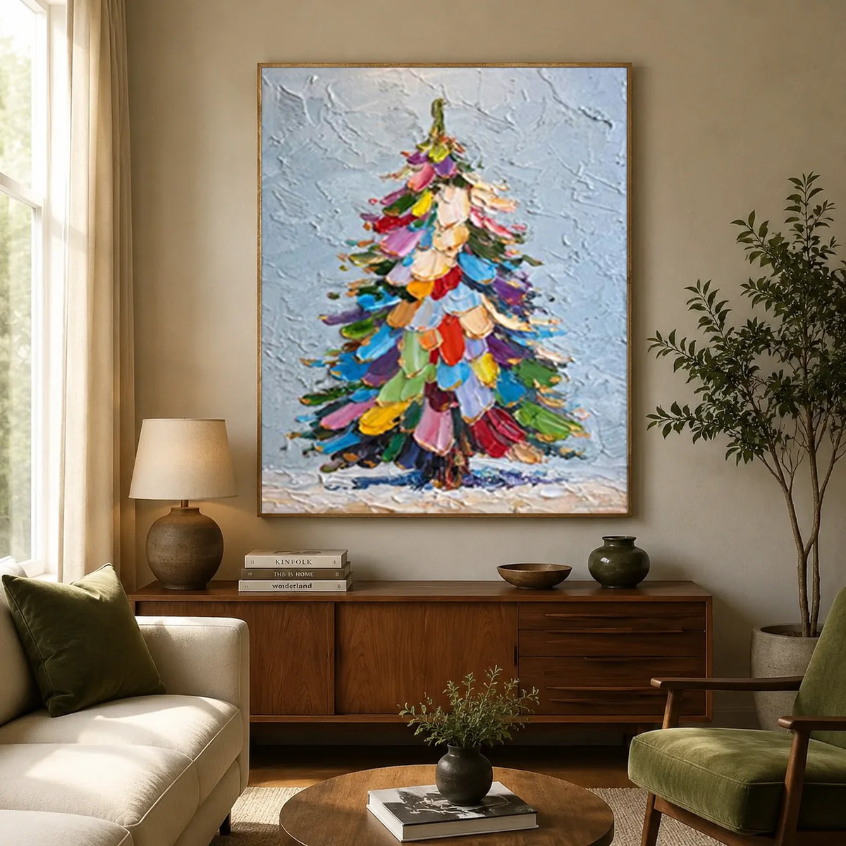 Colorful-Christmas-Tree-Oil-Painting-for-boho-decor-06.webp
