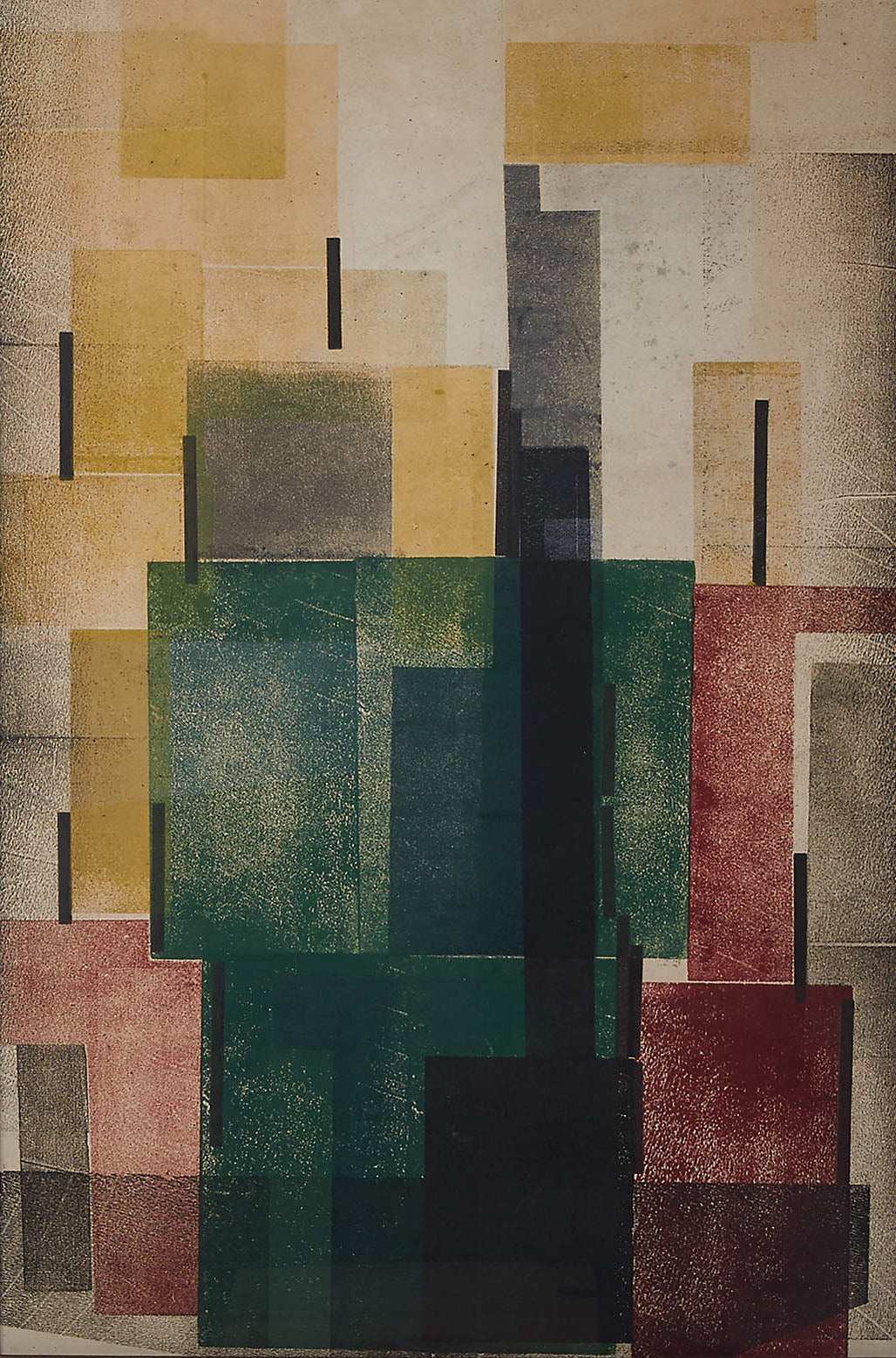 Geometric Abstract Art Painting - Multi-Color #TC 127